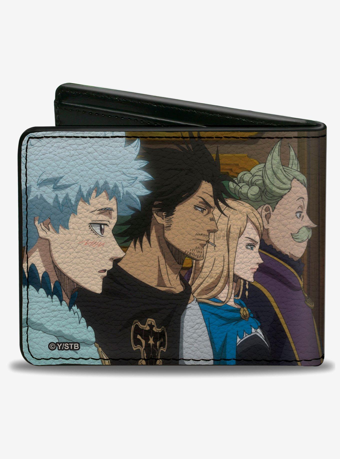 Black Clover Magic Knights Four Captains Scene Bifold Wallet, , hi-res