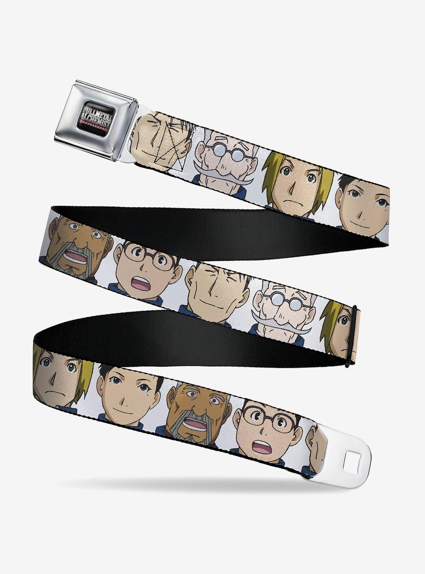 Fullmetal Alchemist: Brotherhood Central Forces Military Faces Seatbelt Buckle Belt, , hi-res