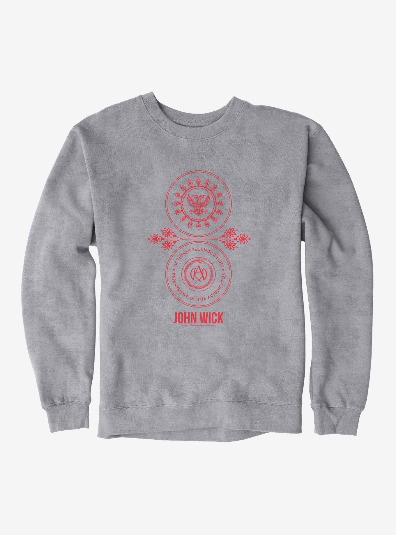John Wick Department Of The Adjudicator Seal Sweatshirt, SPORT GRAY, hi-res