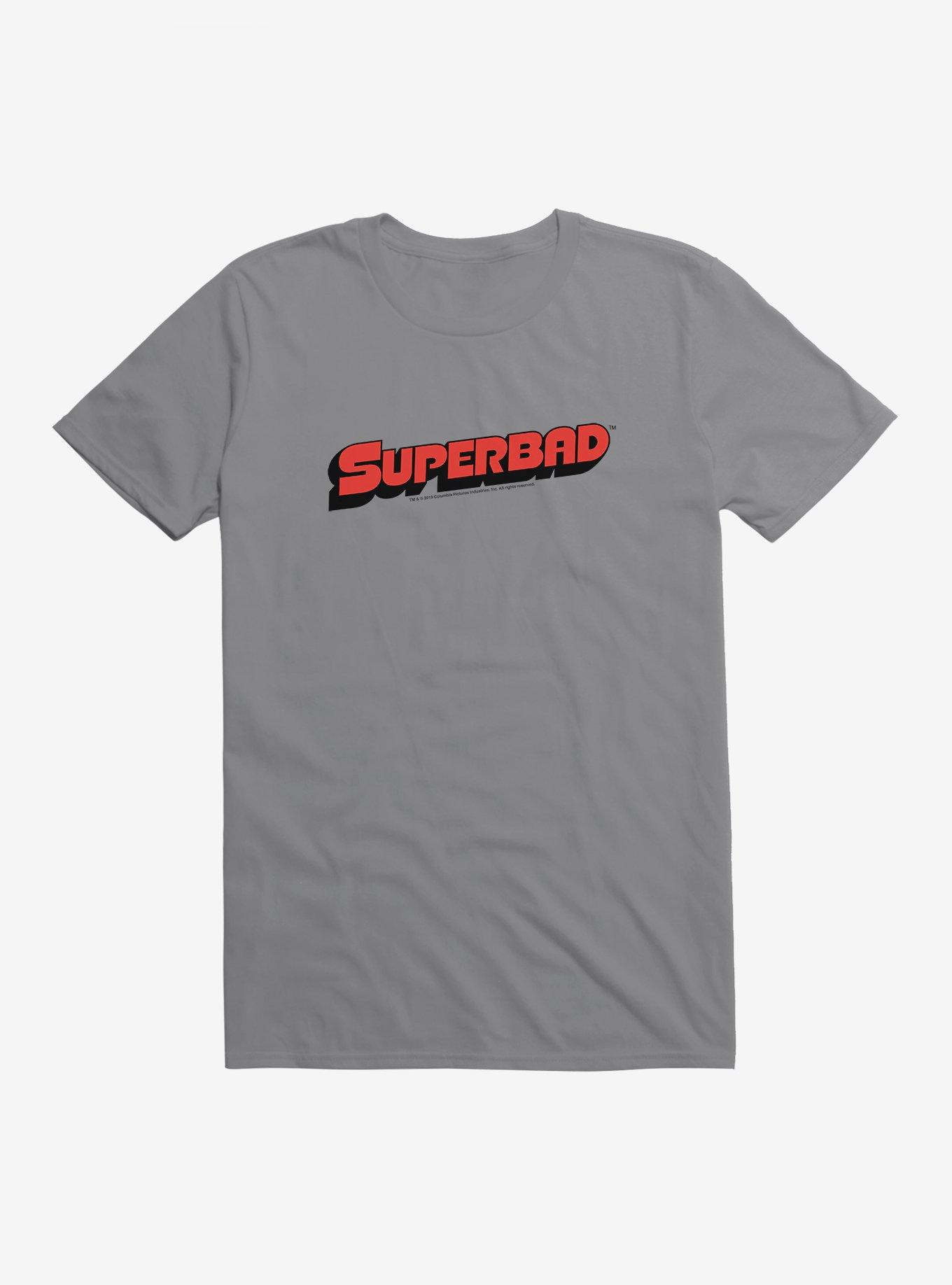 Superbad Title Logo T-Shirt, STORM GREY, hi-res