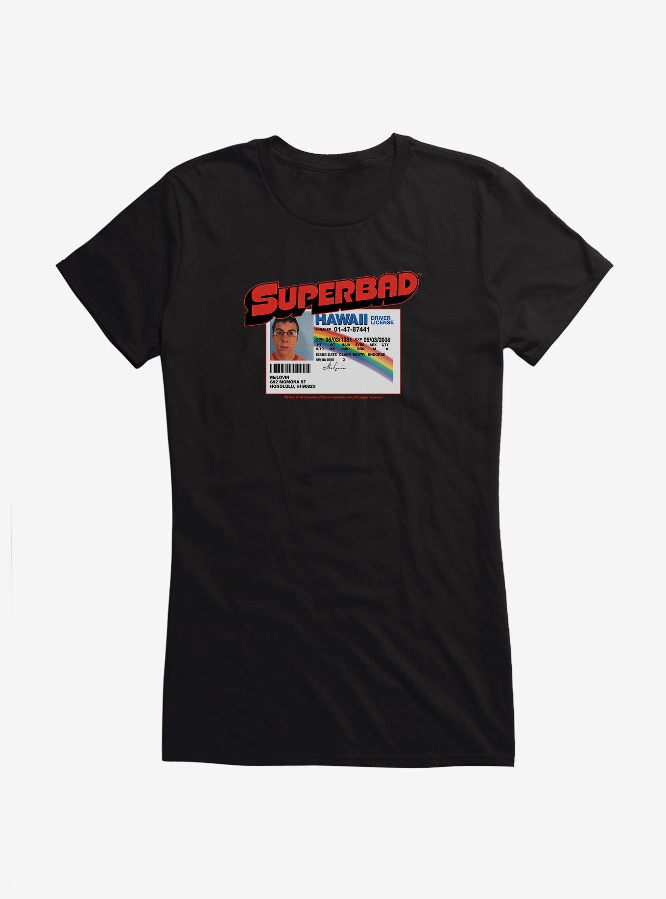 Superbad McLovin Driver's License Girls T-Shirt, , hi-res