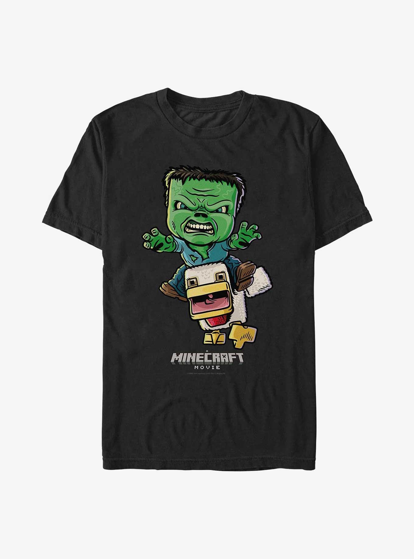 A Minecraft Movie Chicken Jockey T-Shirt, , hi-res