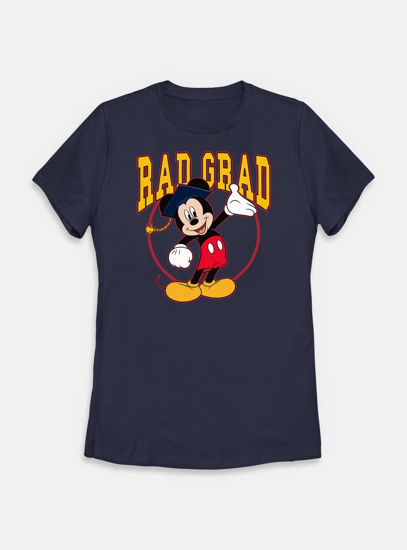 Disney Mickey Mouse Rad Grad Mickey Womens T-Shirt, NAVY, hi-res