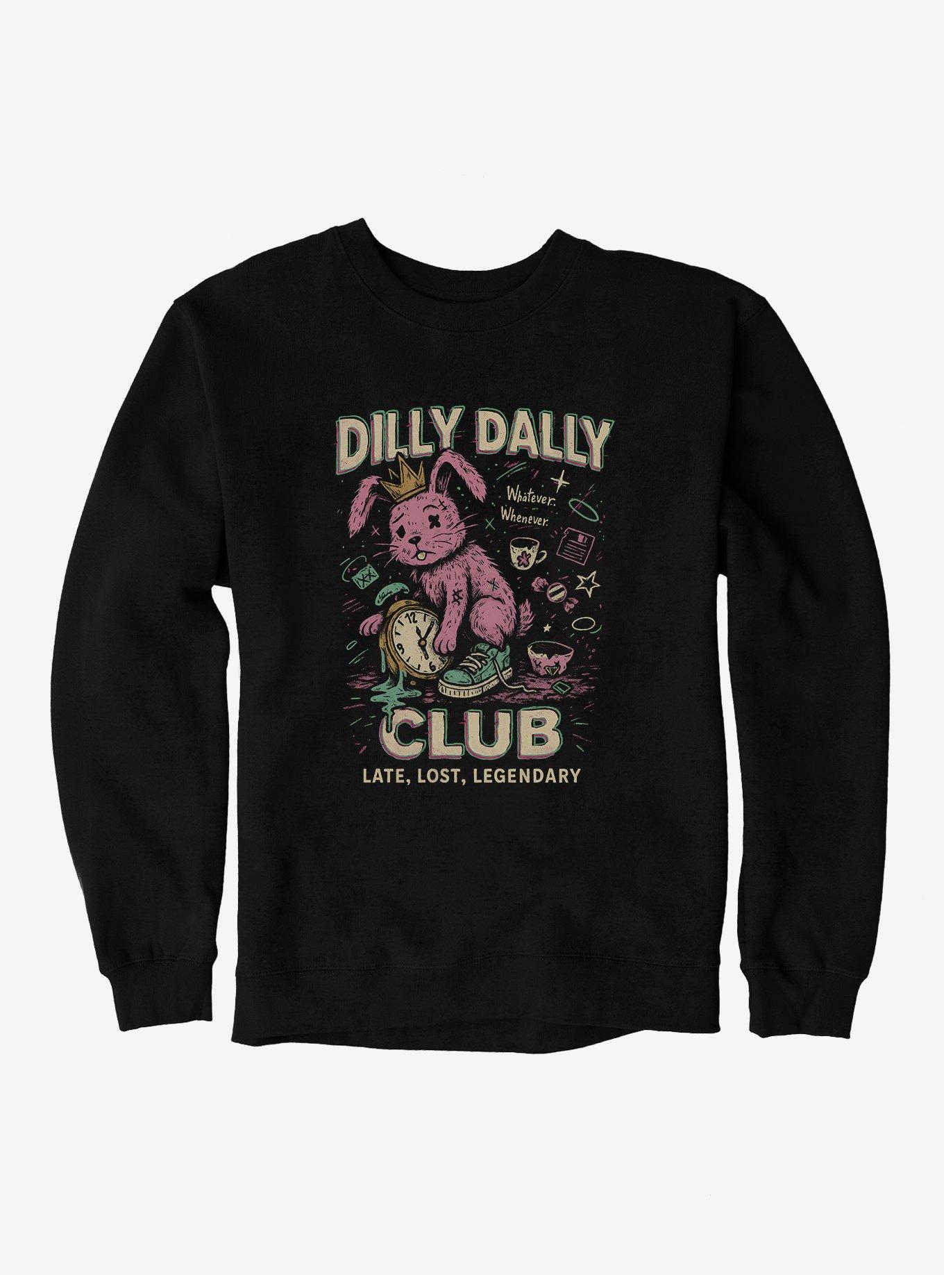 Dilly Dally Club Sweatshirt, BLACK, hi-res
