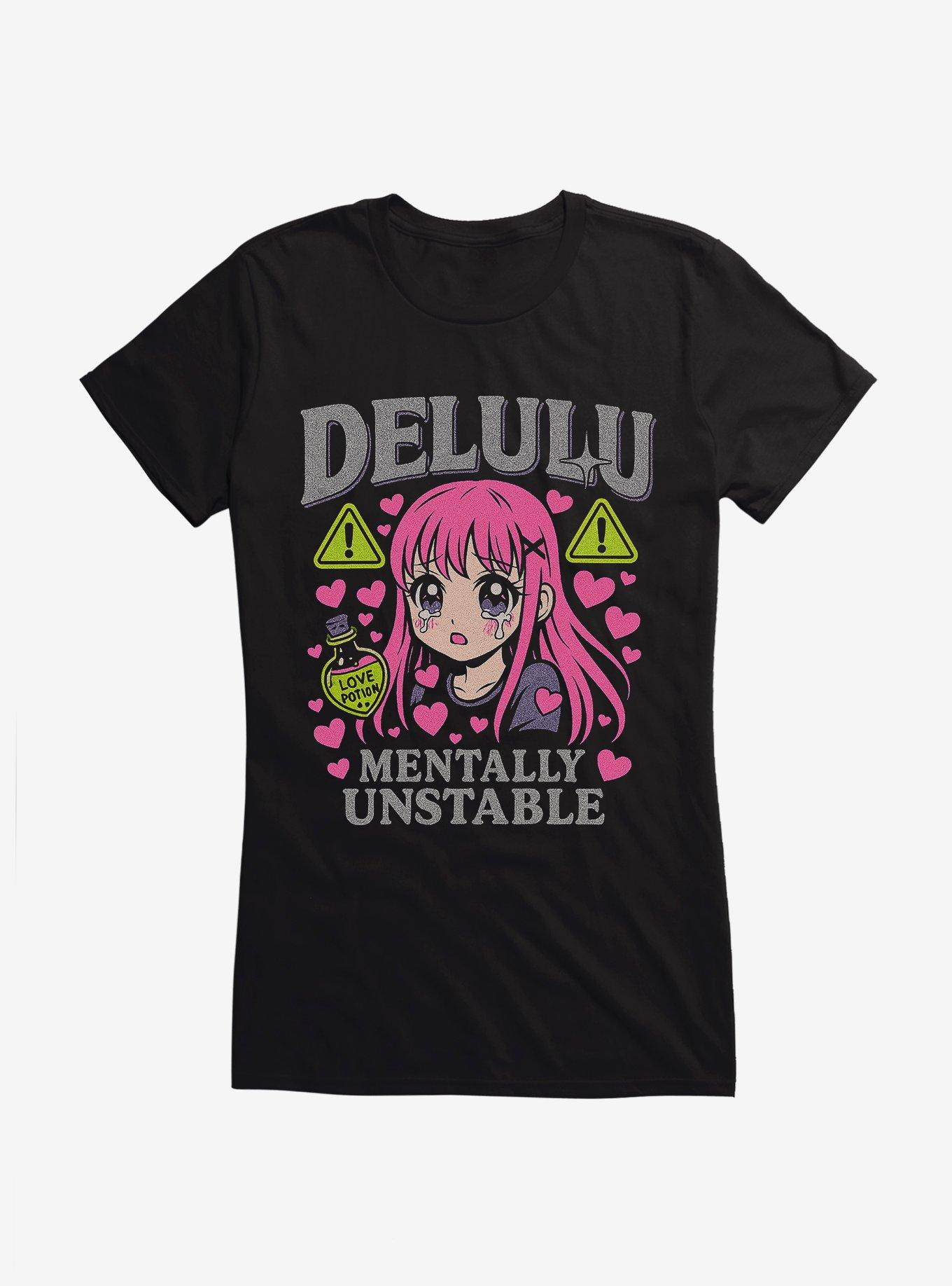 Mentally Unstable Delulu Girls T-Shirt, , hi-res