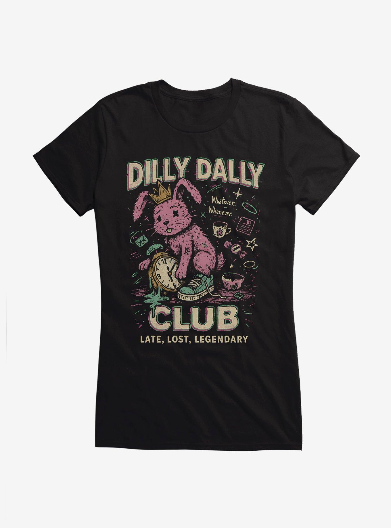 Dilly Dally Club Girls T-Shirt, BLACK, hi-res