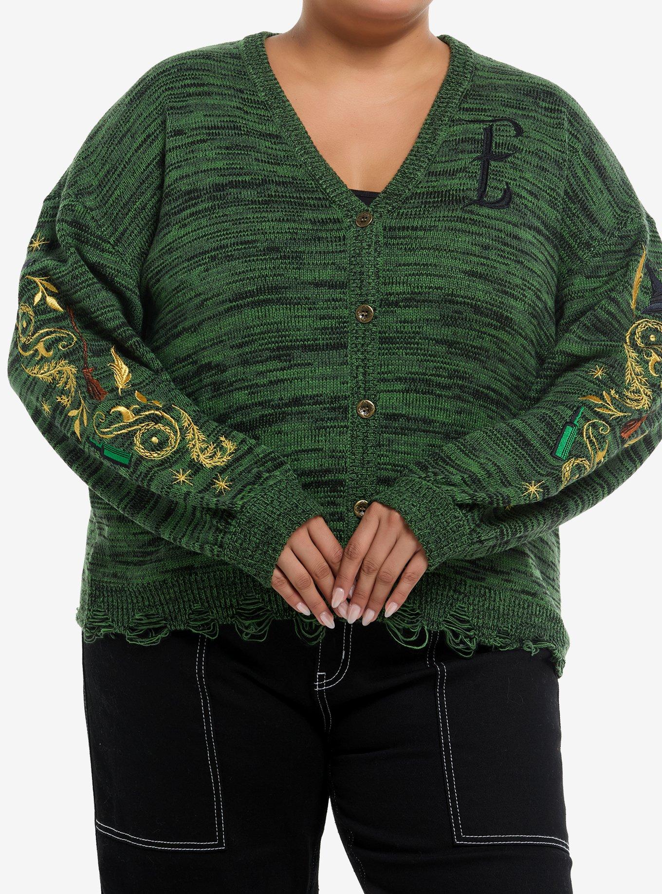 Her Universe Wicked Elphaba Embroidered Girls Cardigan Plus Size, , hi-res
