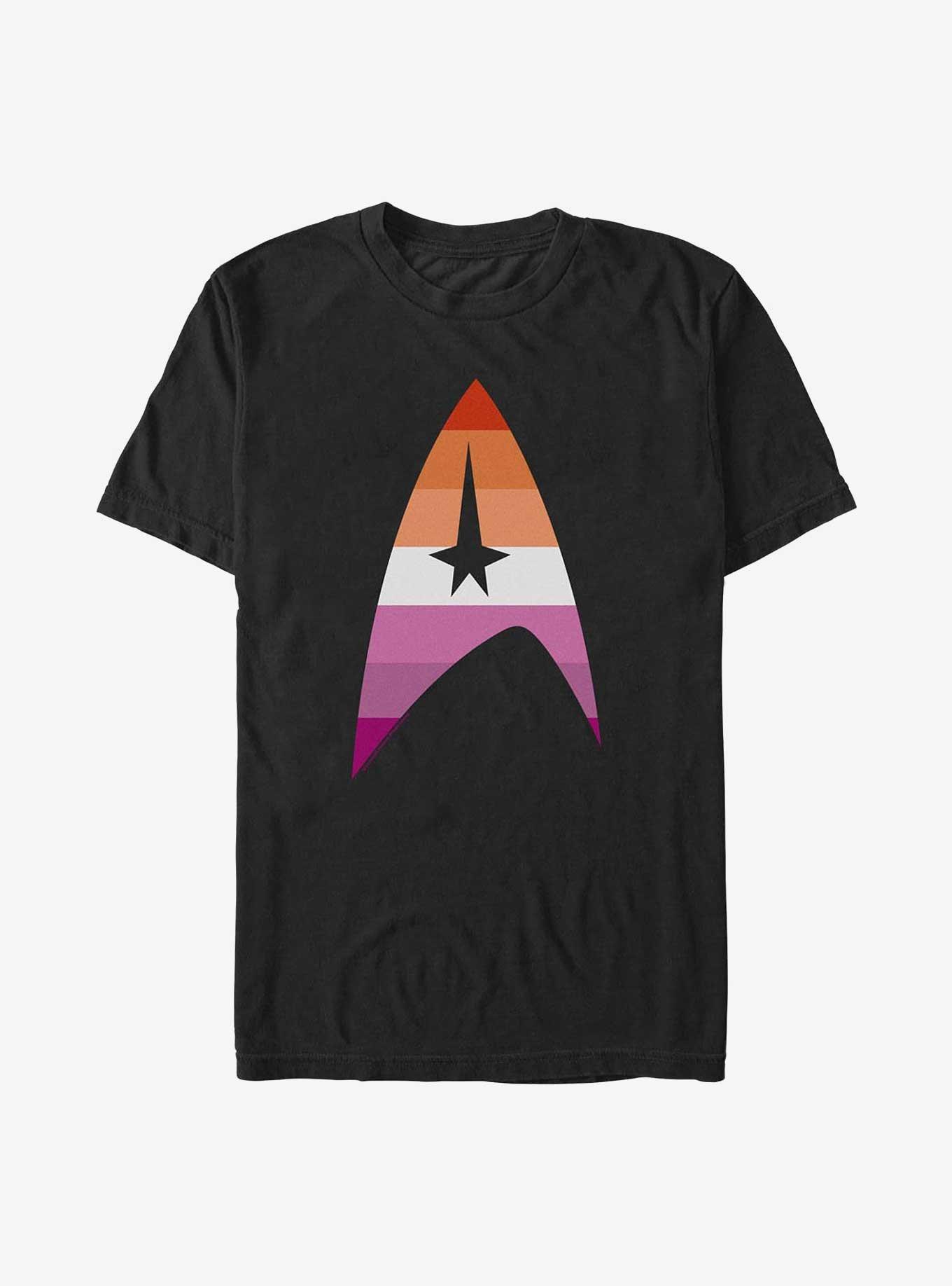 Star Trek Lesbian Flag Logo T-Shirt