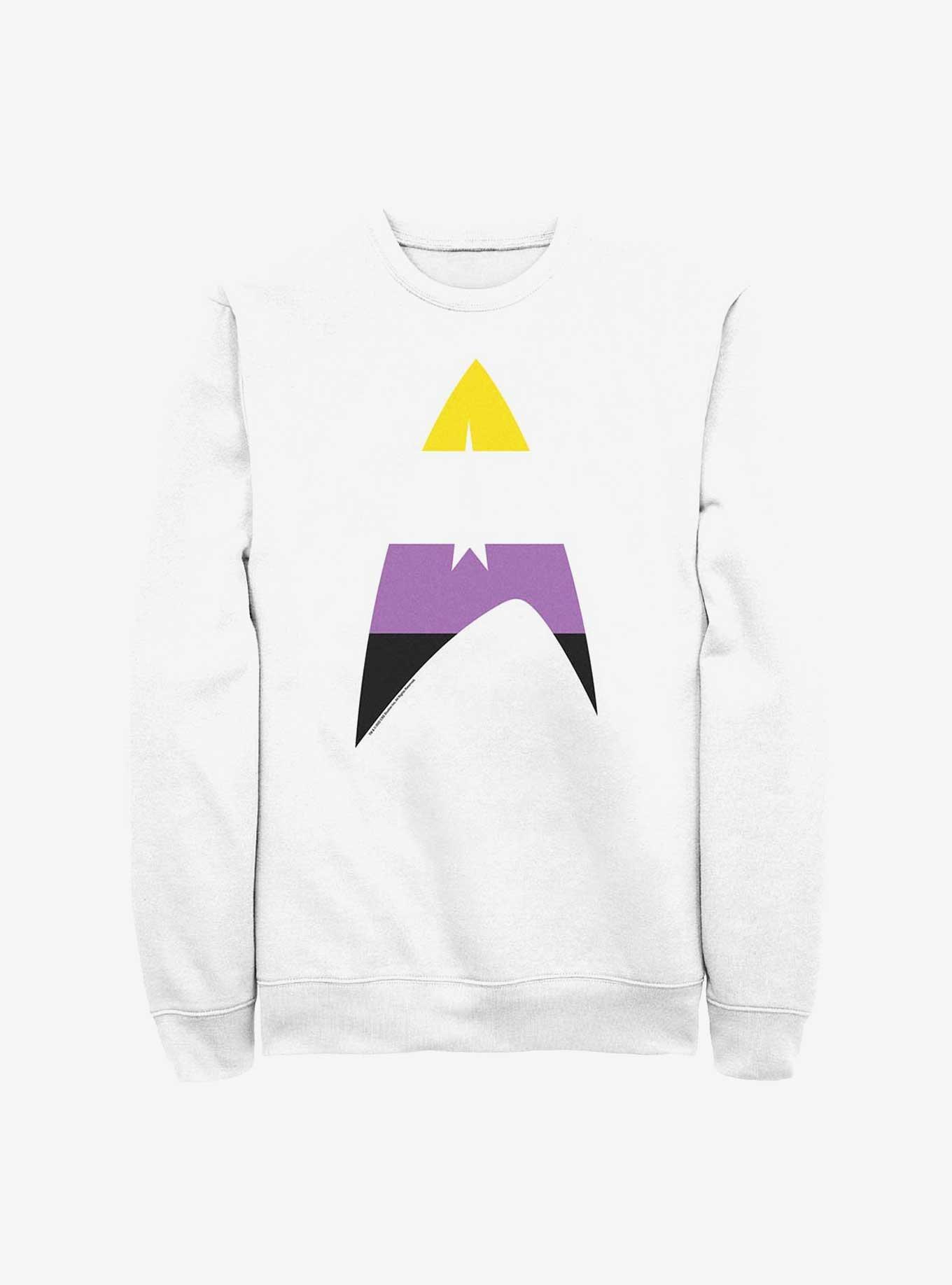 Star Trek Nonbinary Flag Logo Sweatshirt, , hi-res