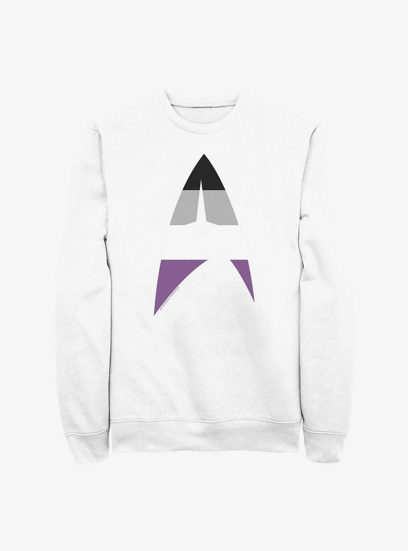Star Trek Asexual Flag Logo Sweatshirt, , hi-res