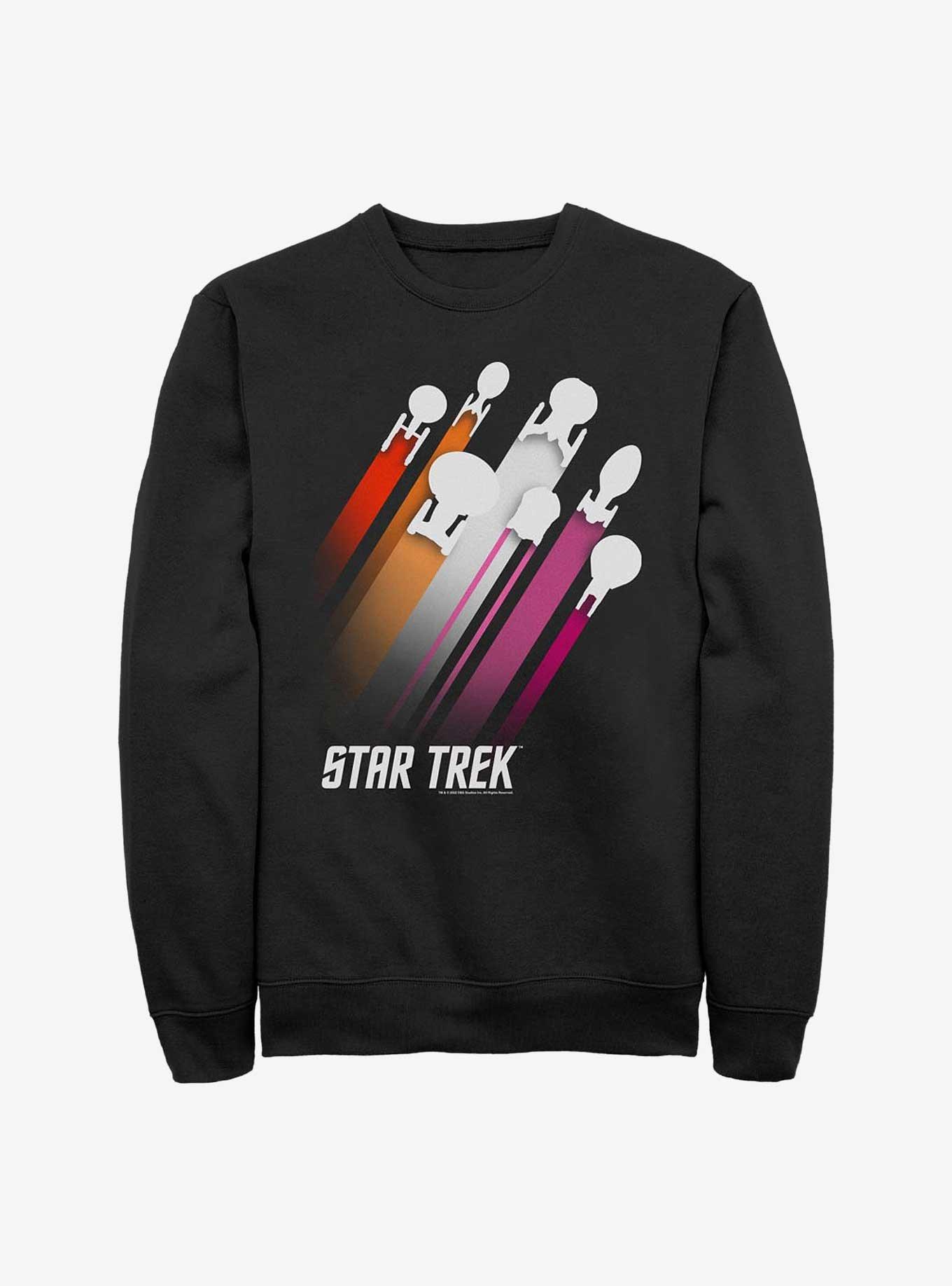 Star Trek Lesbian Pride Fleet Stripes Sweatshirt, , hi-res