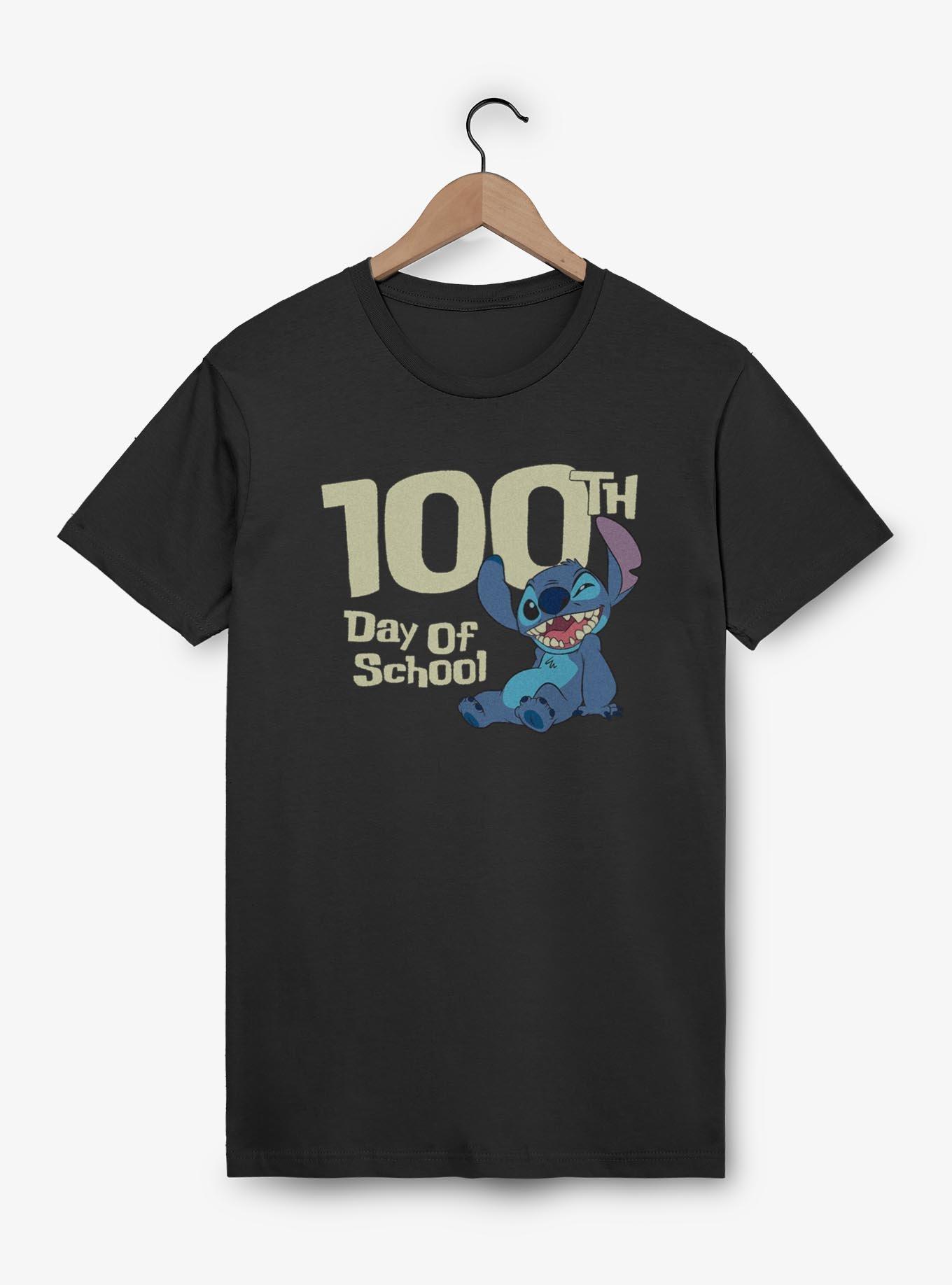 Disney Lilo & Stitch 100th Day Of School T-Shirt, BLACK, hi-res