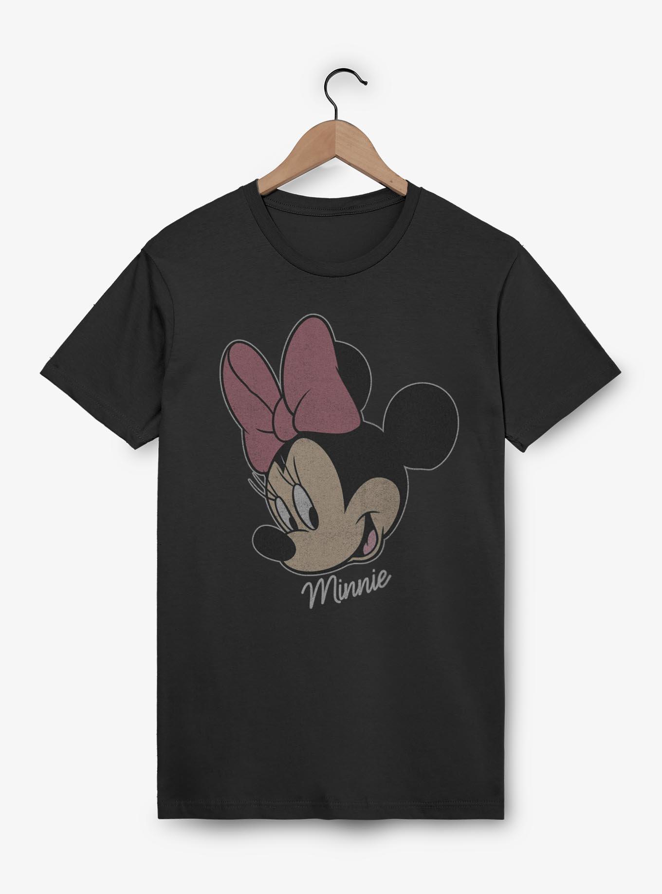 Disney Mickey Mouse Minnie Big Face Distressed T-Shirt, , hi-res