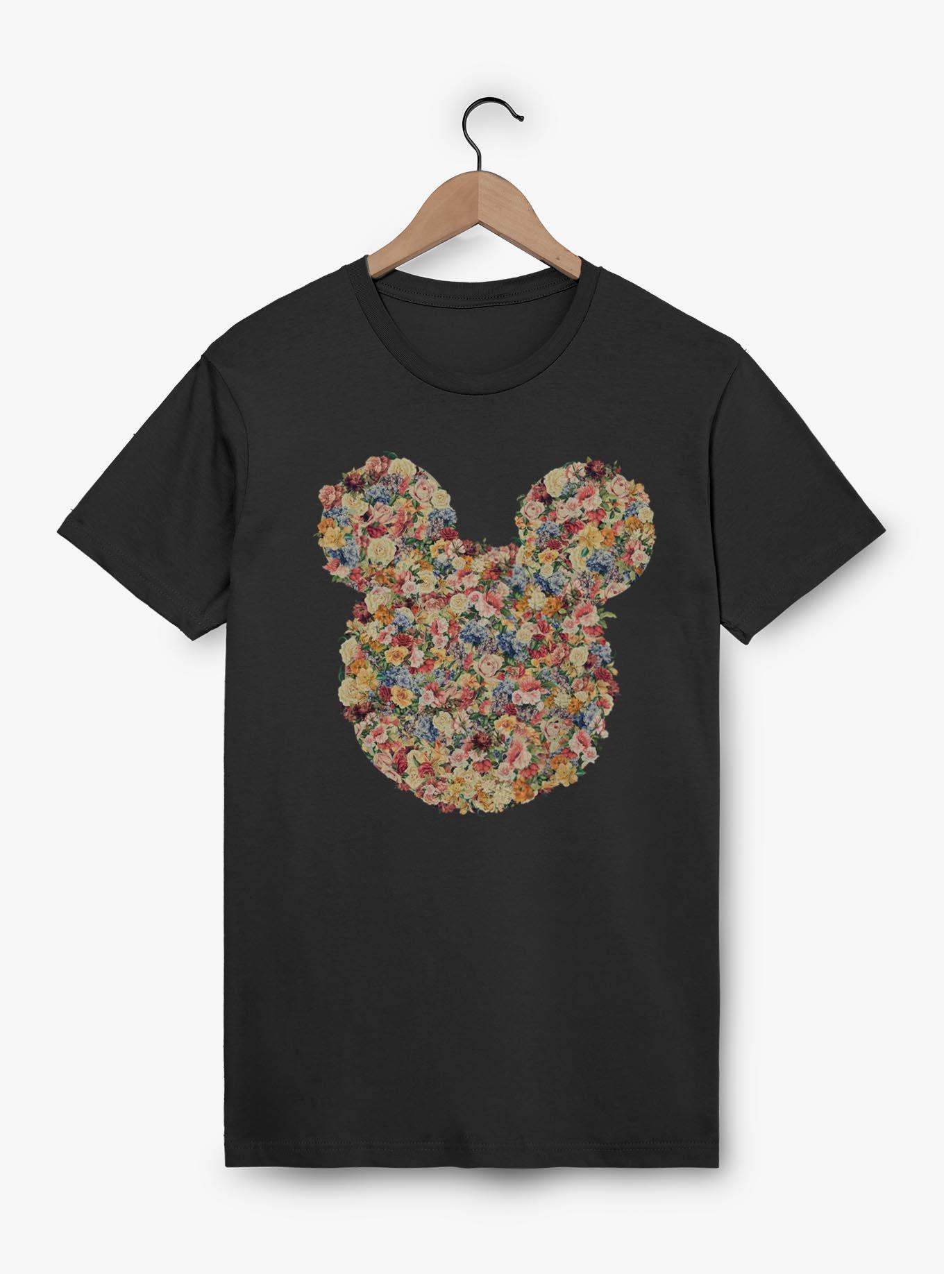 Disney Mickey Mouse Floral Mickey Head T-Shirt, , hi-res