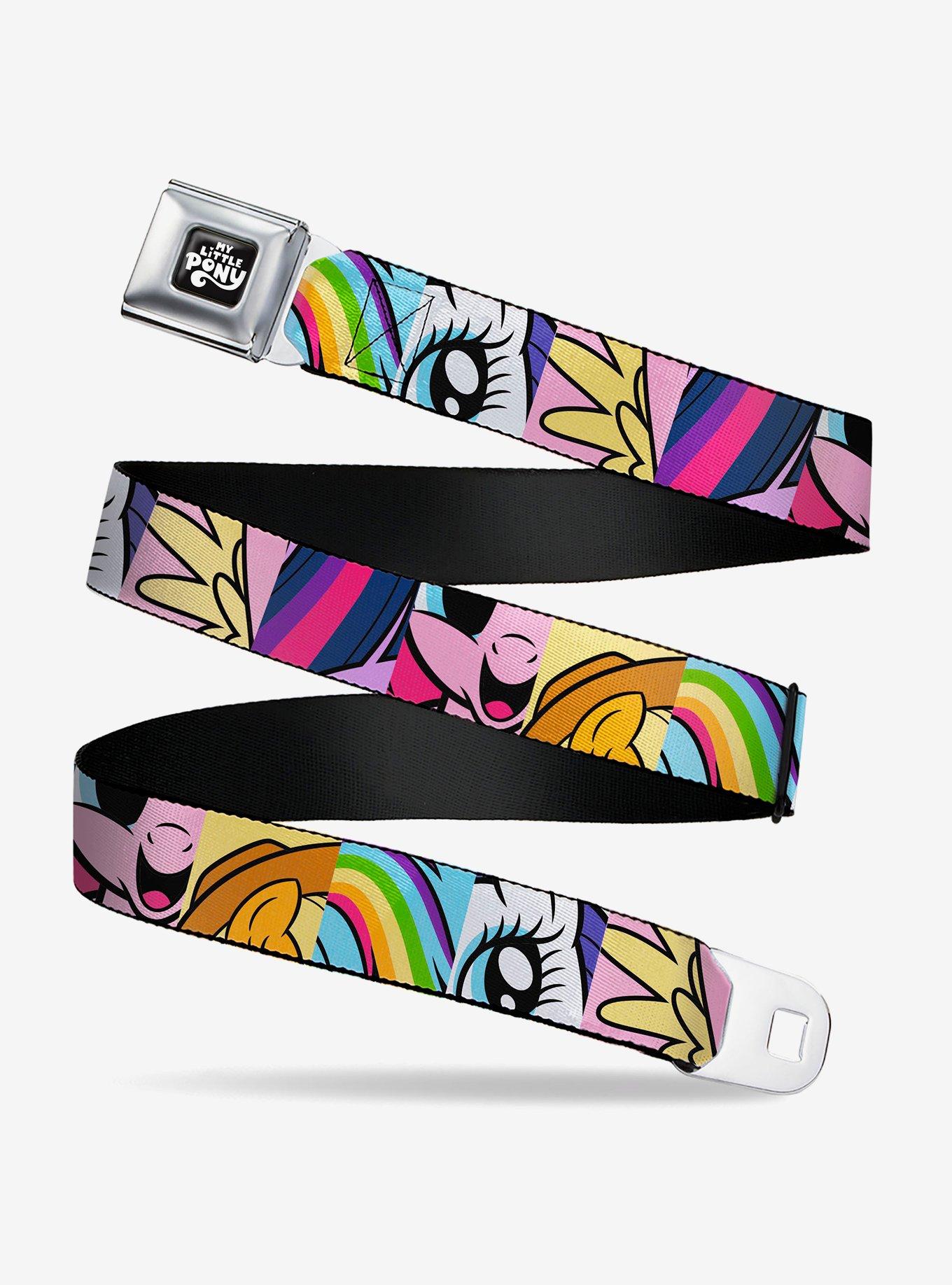 My Little Pony Mane Six Character Close Up Blocks Seatbelt Buckle Belt, , hi-res