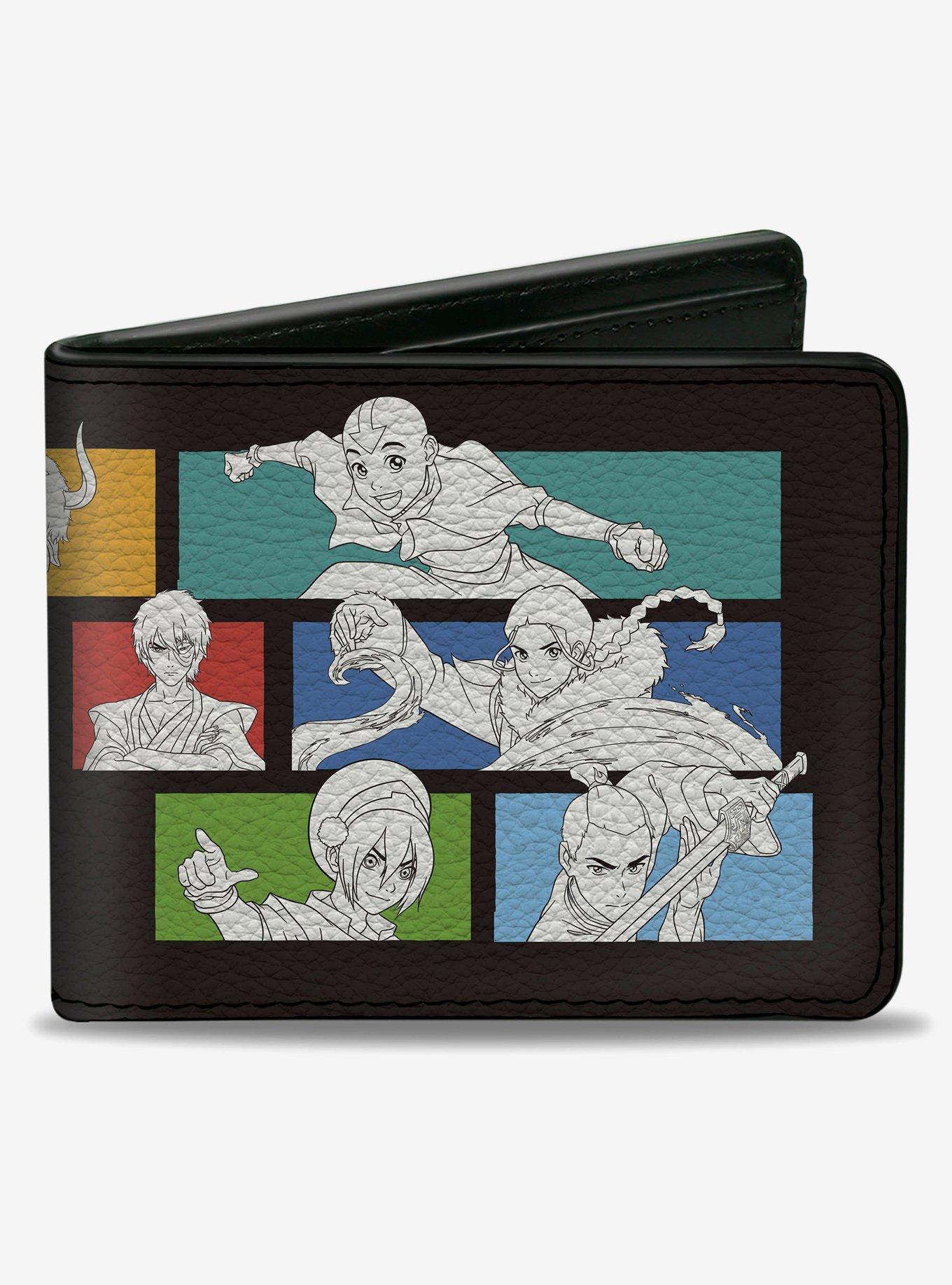 Avatar: The Last Airbender Character Pose Blocks and Title Logo Multi Bifold Wallet, , hi-res