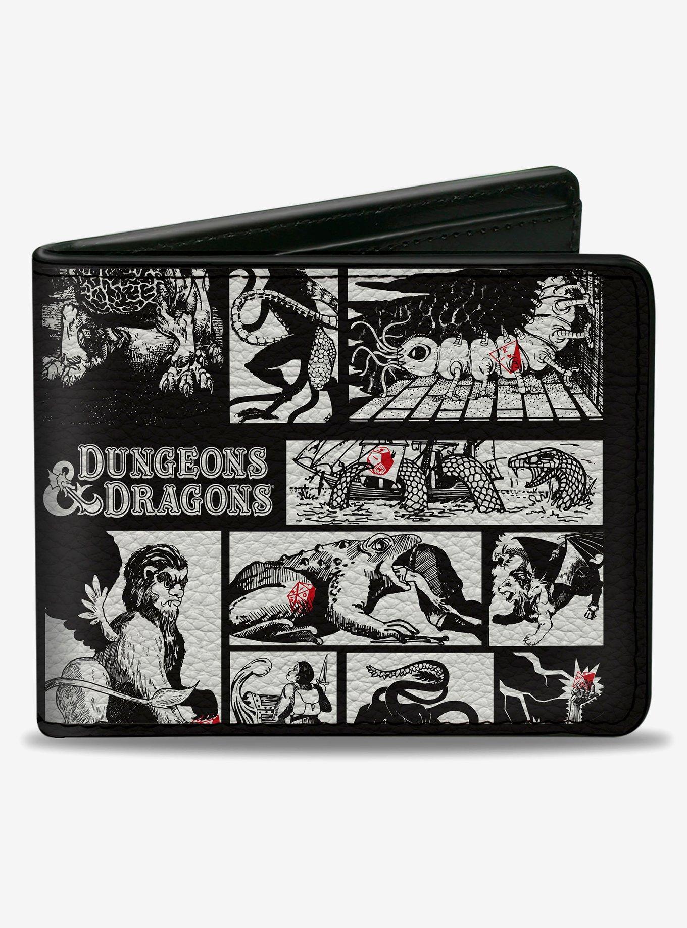 Dungeons & Dragons Monster Illustration Blocks Bifold Wallet, , hi-res