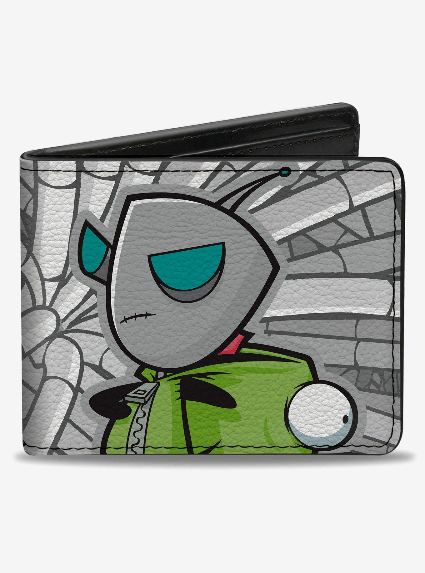 Invader Zim GIR With Hood Down Pose Hoses Bifold Wallet, , hi-res