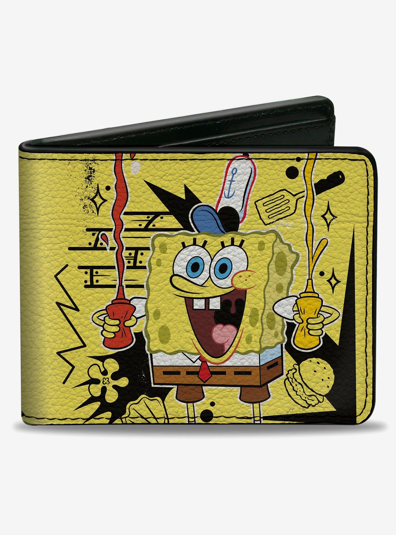 SpongeBob SquarePants Krabby Patty Condiments Bifold Wallet, , hi-res