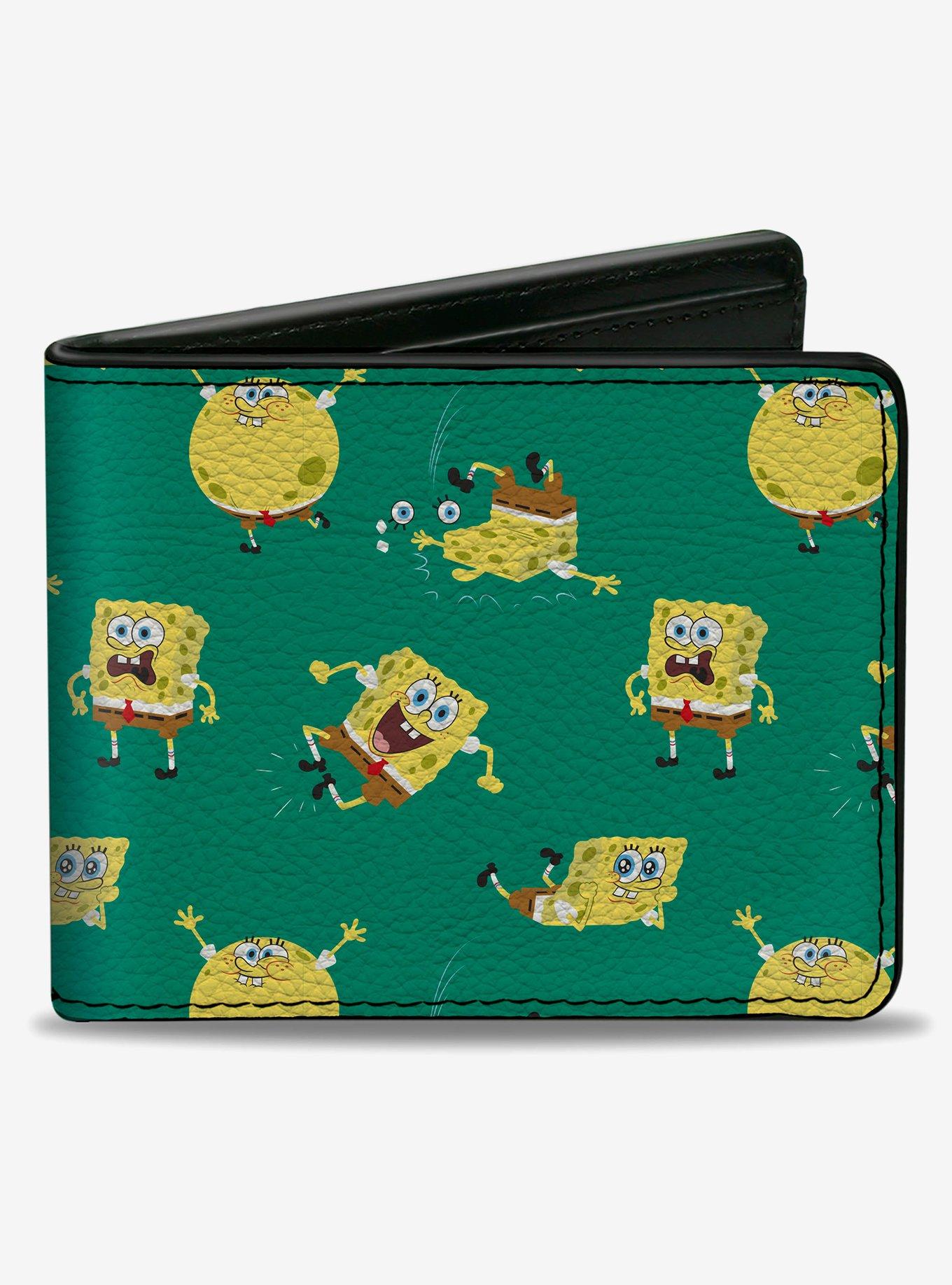 SpongeBob SquarePants Poses Scattered Bifold Wallet, , hi-res