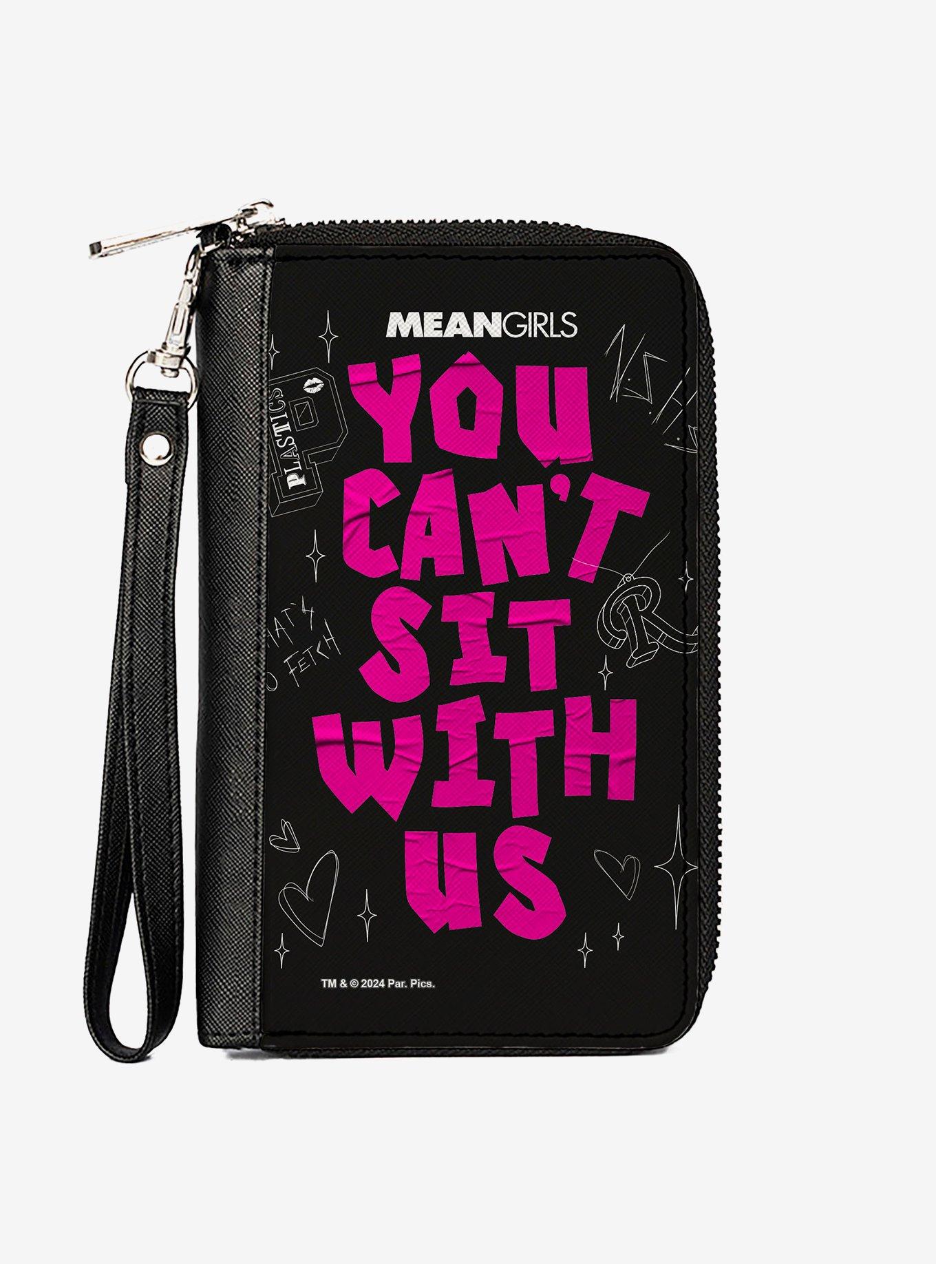 Mean Girls You Can't Sit With Us Doodles Zip Around Wallet, , hi-res