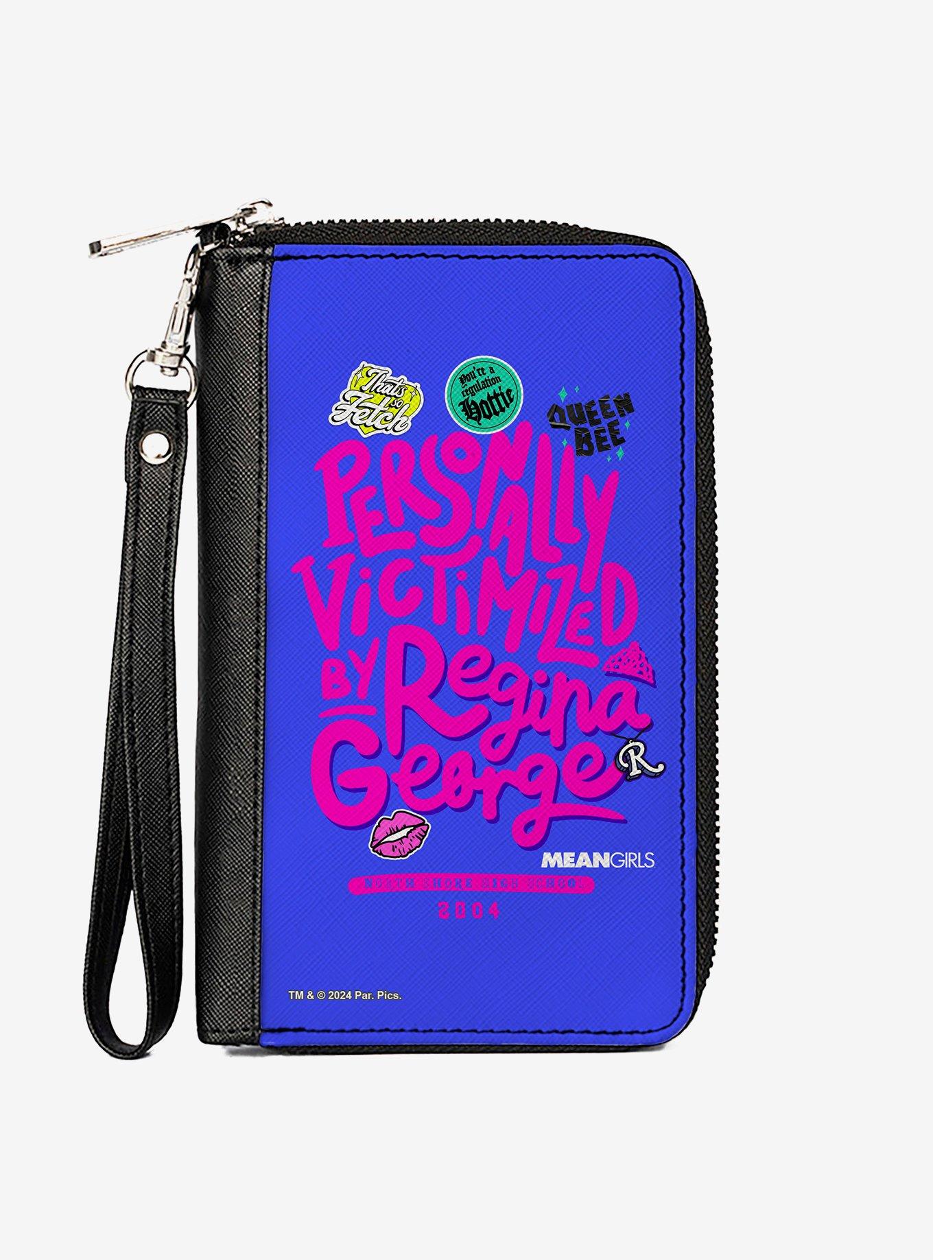 Mean Girls Personally Victimized By Regina Collage Zip Around Wallet, , hi-res