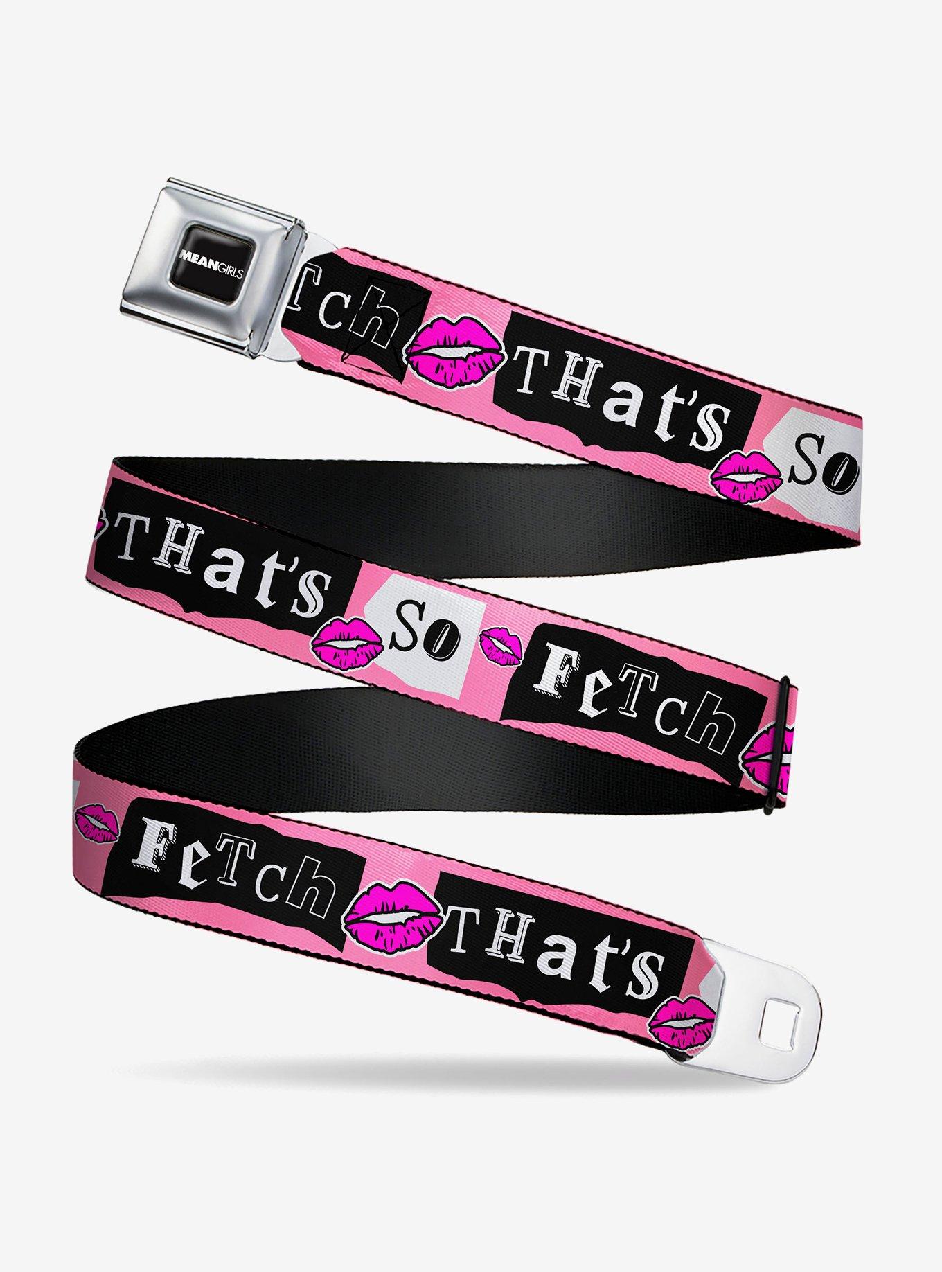 Mean Girls That's So Fetch Collage Seatbelt Buckle Belt, , hi-res