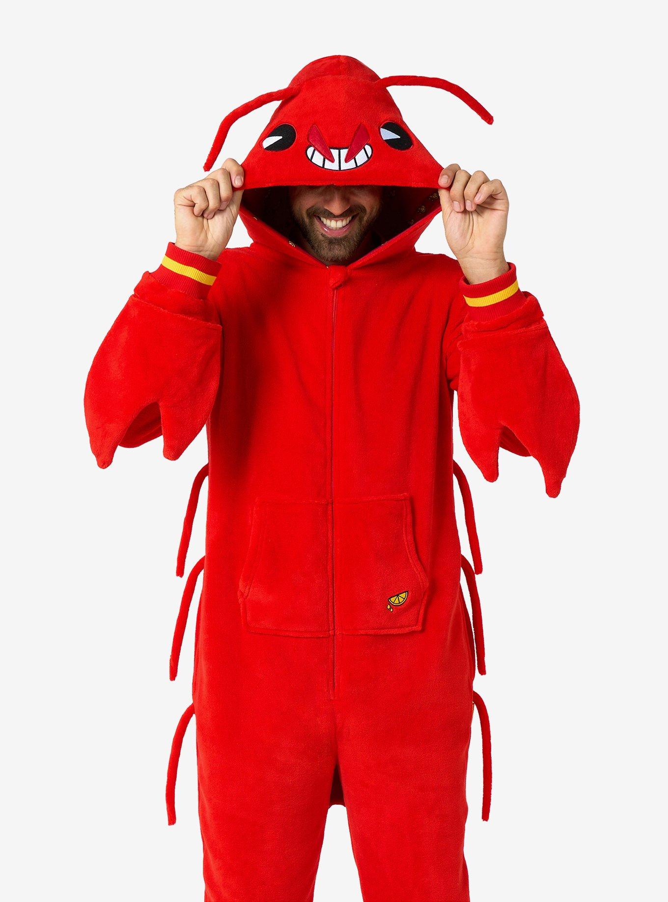 Lobster Onesie, RED, hi-res