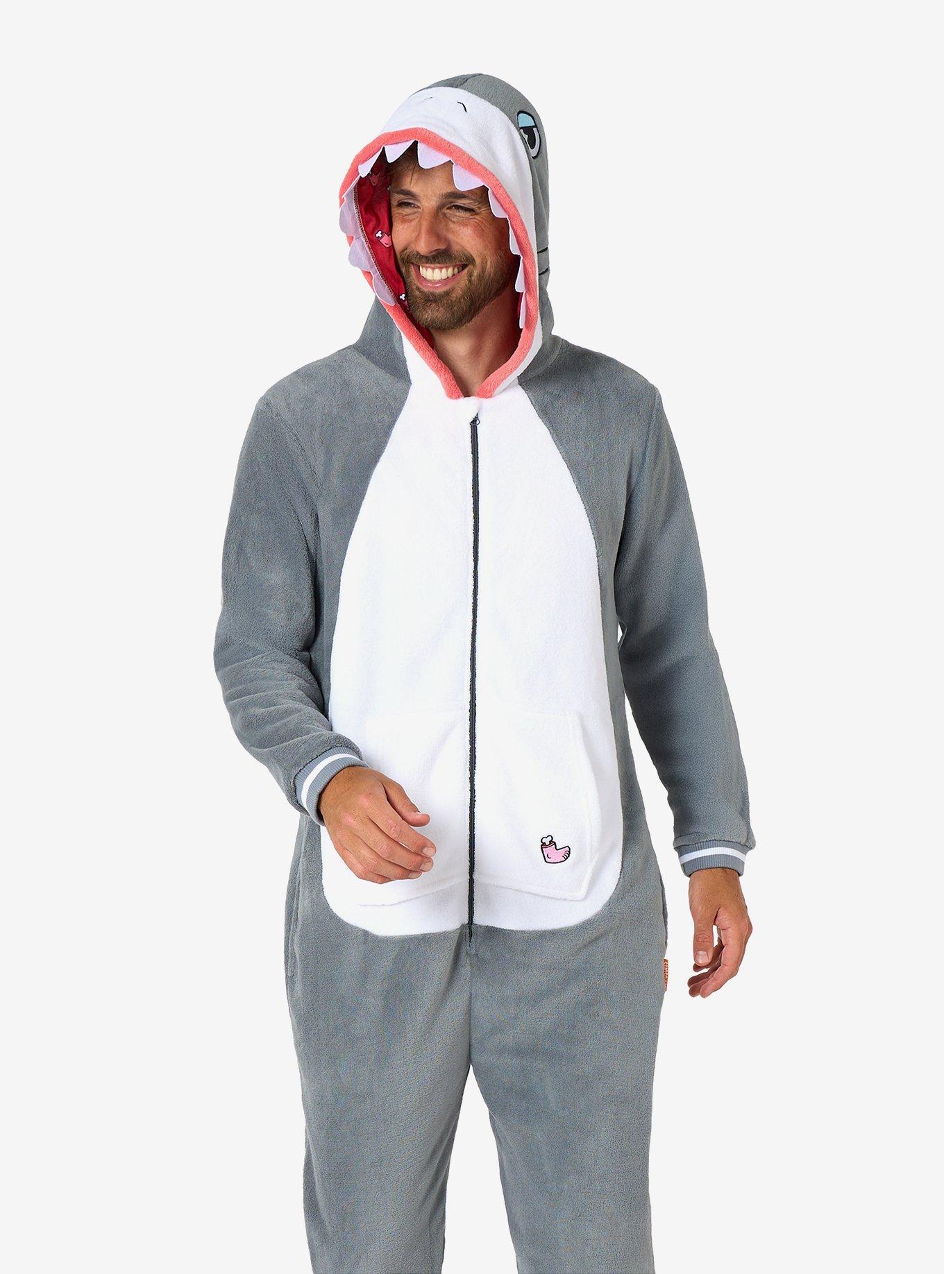 Shark Onesie, GREY, hi-res