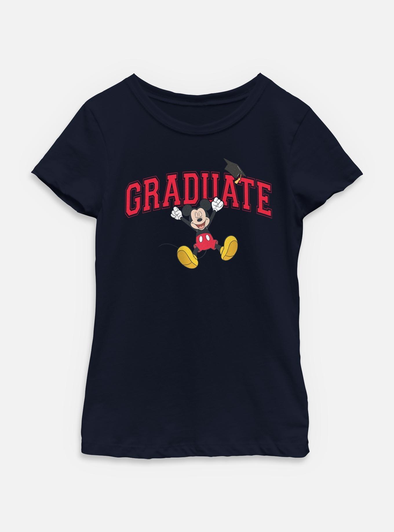 Disney Mickey Mouse Mickey Graduate Youth Girls T-Shirt, NAVY, hi-res