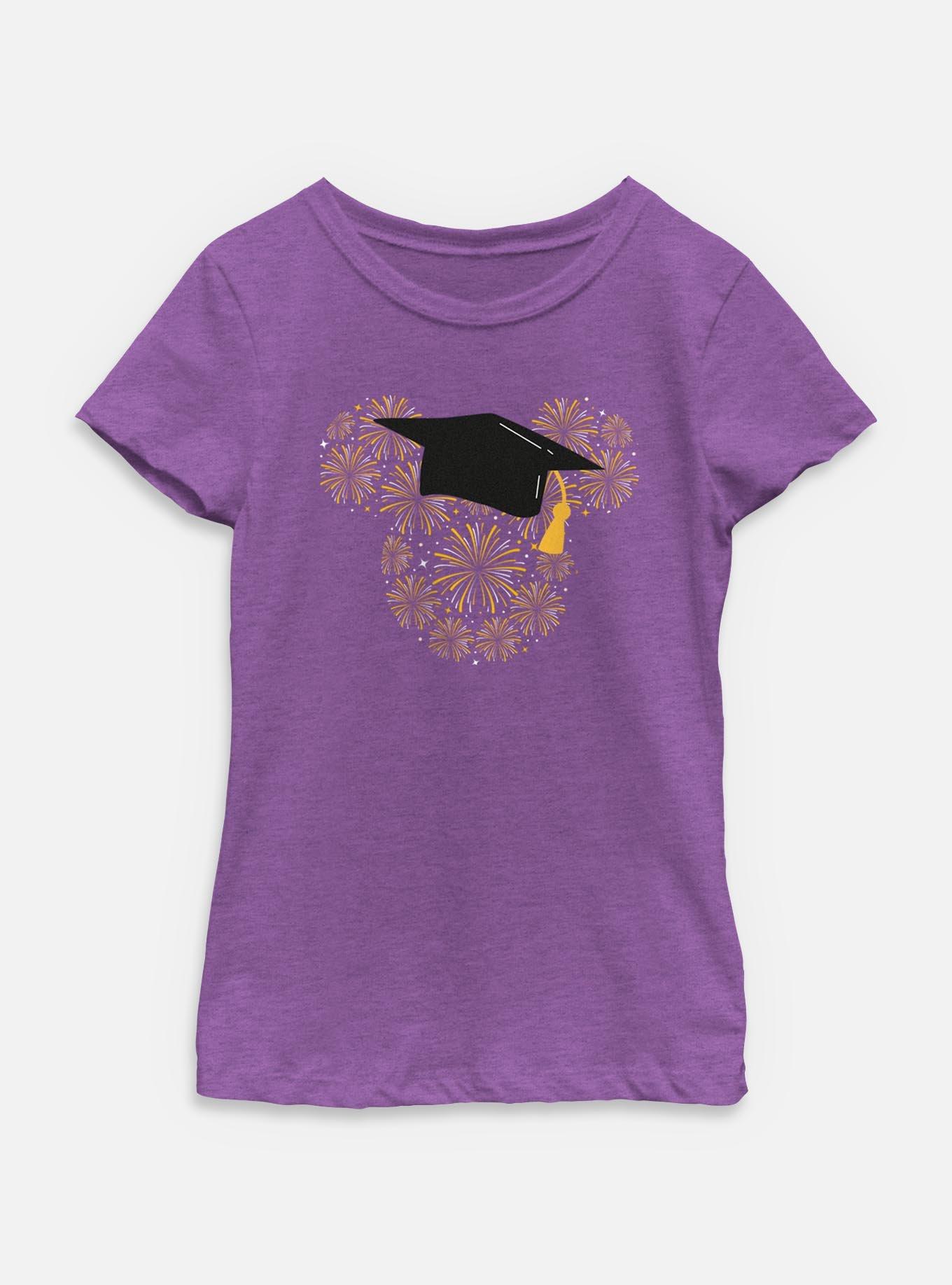 Disney Mickey Mouse Graduated Mickey Fireworks Youth Girls T-Shirt, , hi-res