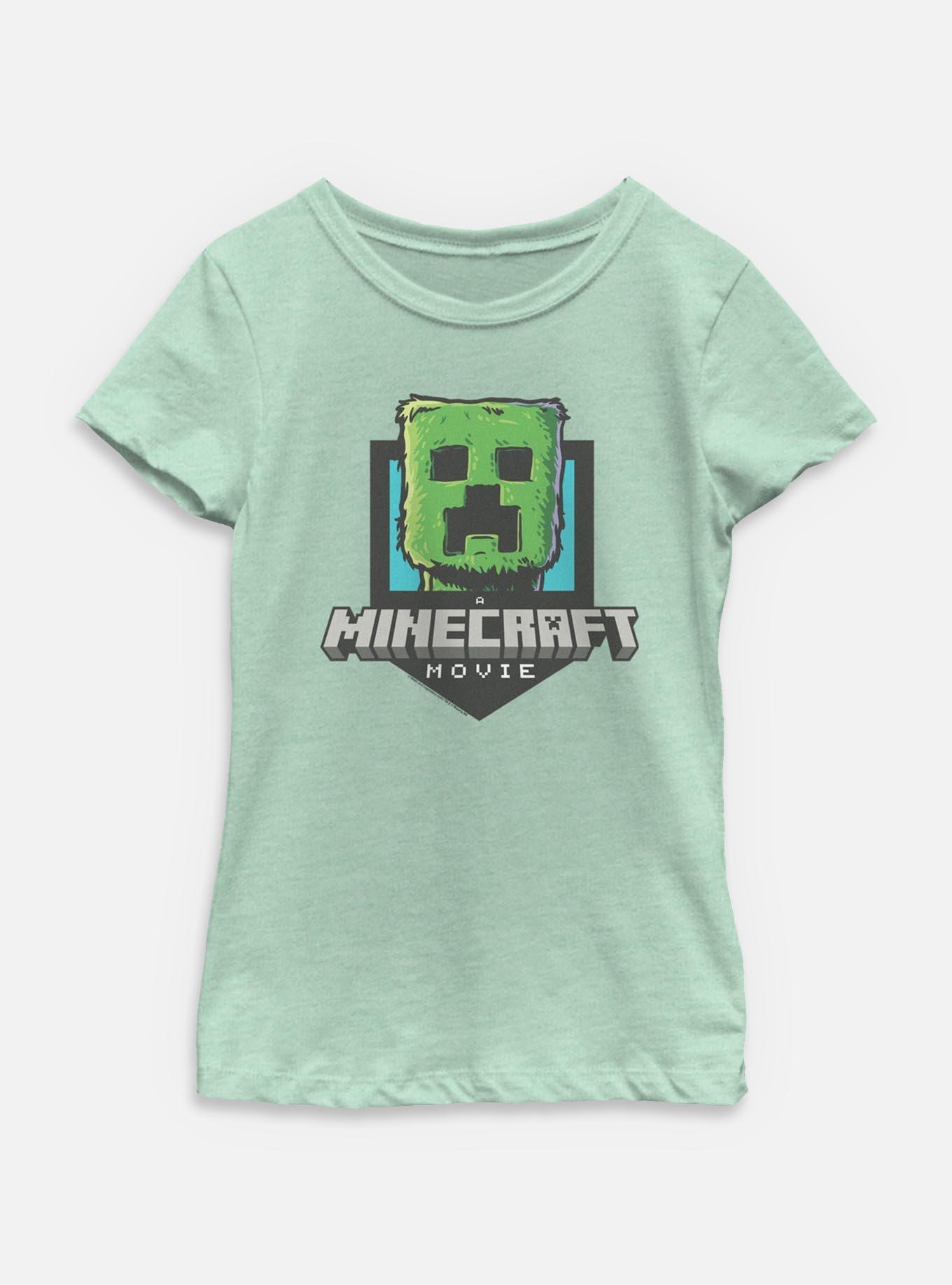 A Minecraft Movie Zombie Logo Youth Girls T-Shirt, , hi-res