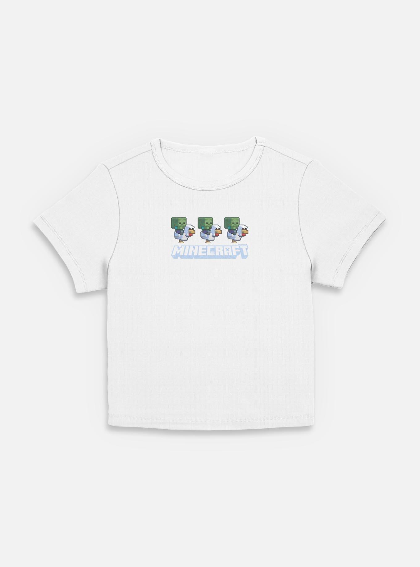 A Minecraft Movie Chicken Jockey Pixel Logo  Women Baby T-Shirt, EGRET, hi-res