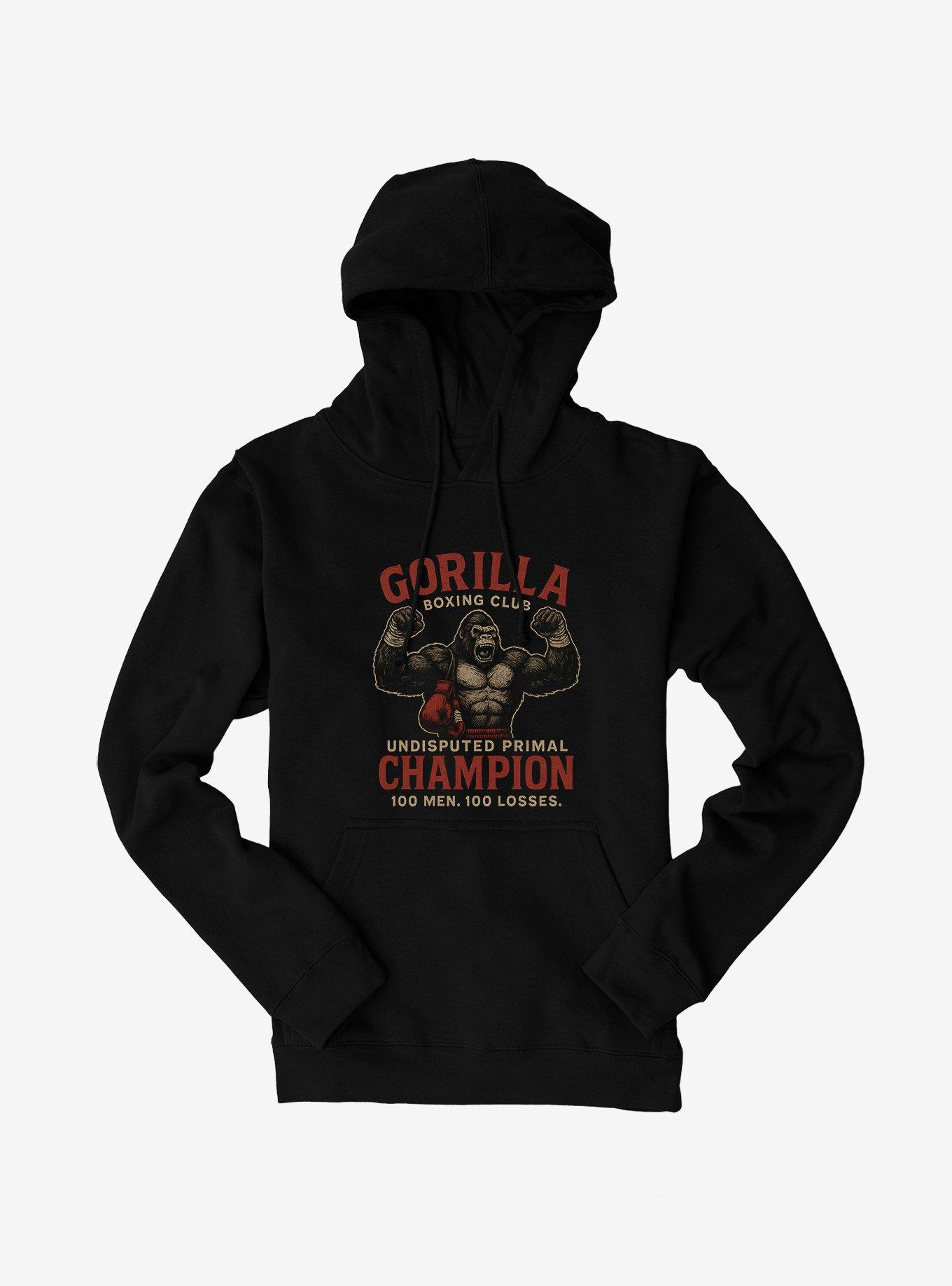 100 Men Vs. Gorilla Gorilla Boxing Club Hoodie, , hi-res