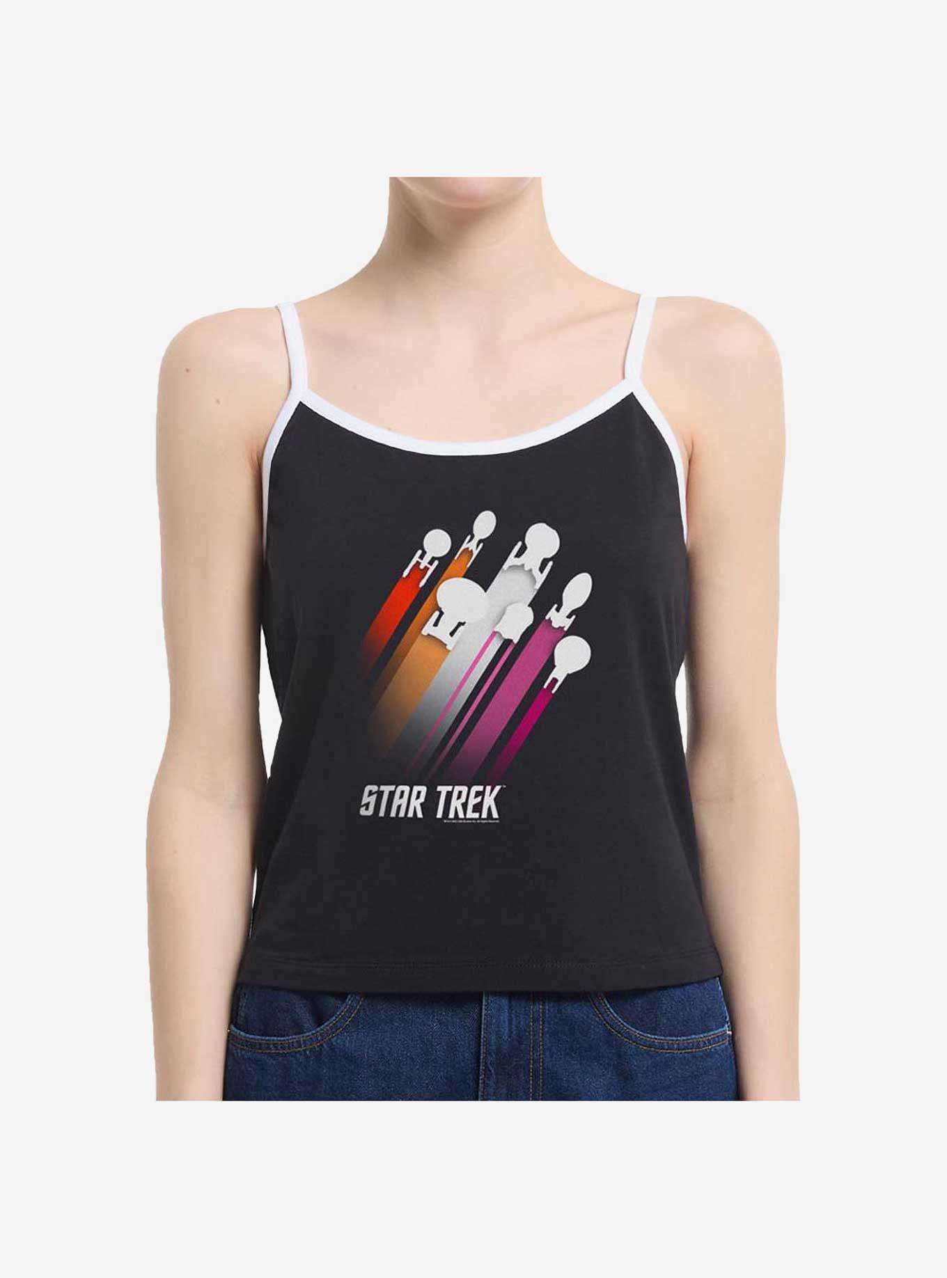 Star Trek Lesbian Pride Fleet Stripes Girls Cami Tank, , hi-res