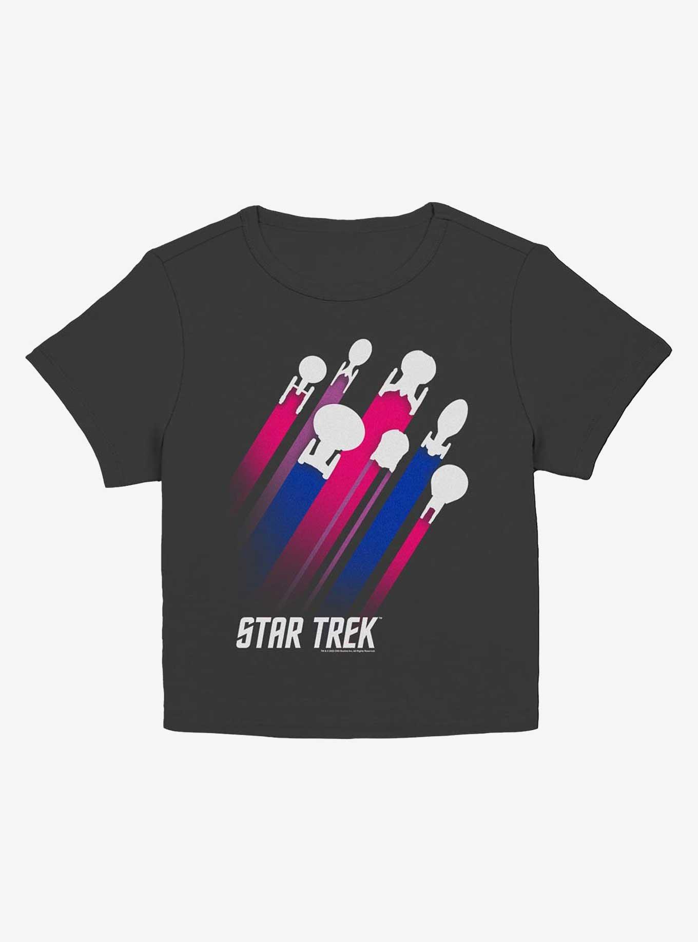 Star Trek Bisexual Pride Fleet Stripes Baby T-Shirt, BLACK, hi-res