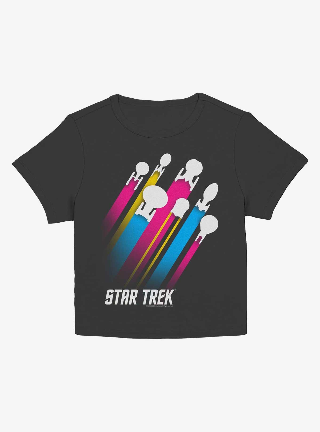 Star Trek Pan Pride Fleet Stripes Girls Baby T-Shirt, , hi-res