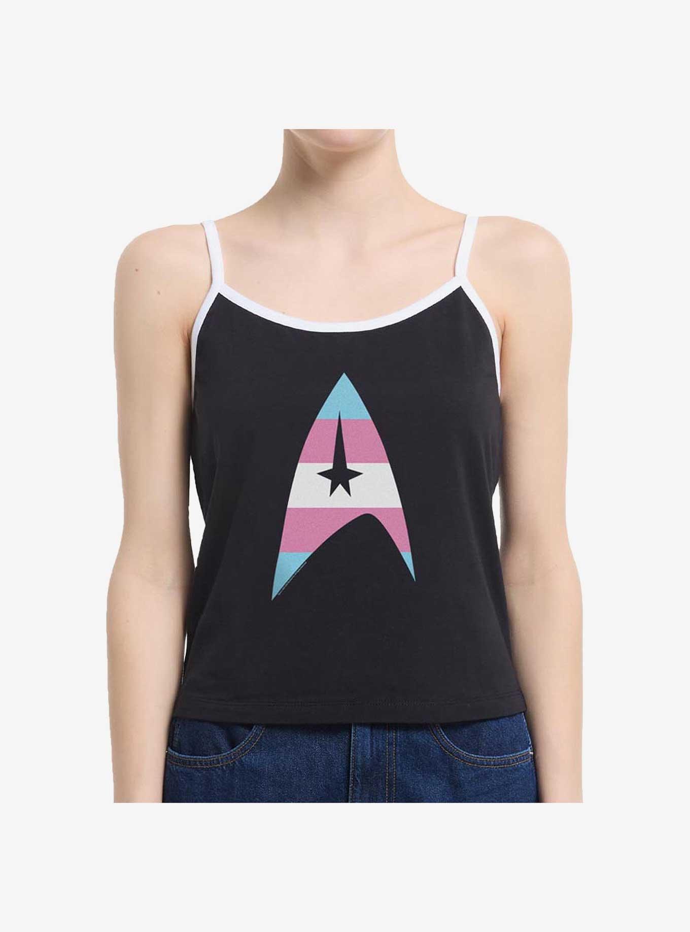 Star Trek Trans Flag Logo Girls Cami Tank, , hi-res