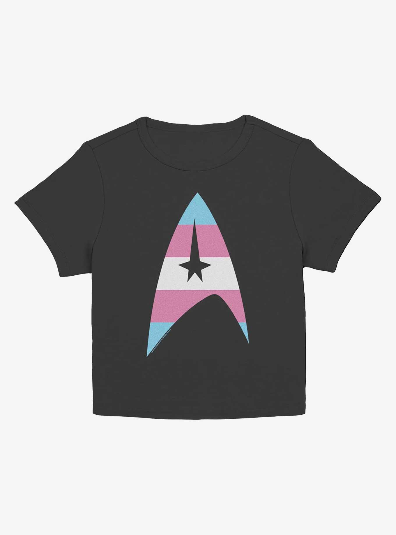Star Trek Trans Flag Logo Girls Baby T-Shirt, , hi-res