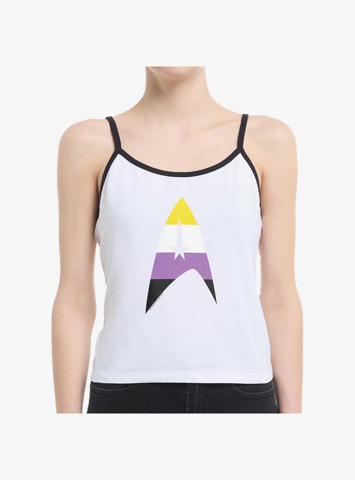Star Trek Nonbinary Flag Logo Girls Cami Tank, , hi-res