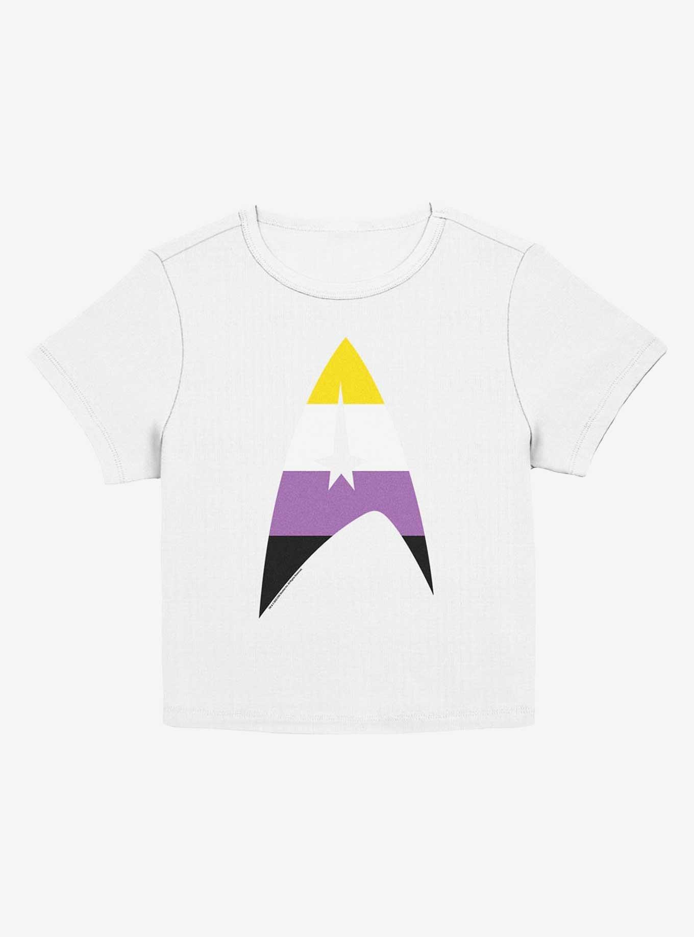 Star Trek Nonbinary Flag Logo Baby T-Shirt, EGRET, hi-res