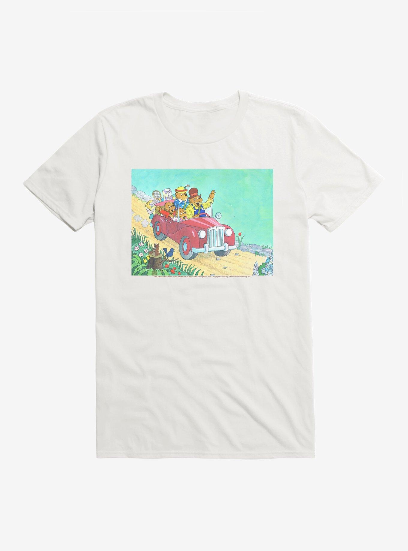 The Berenstain Bears Family Car Ride T-Shirt, WHITE, hi-res