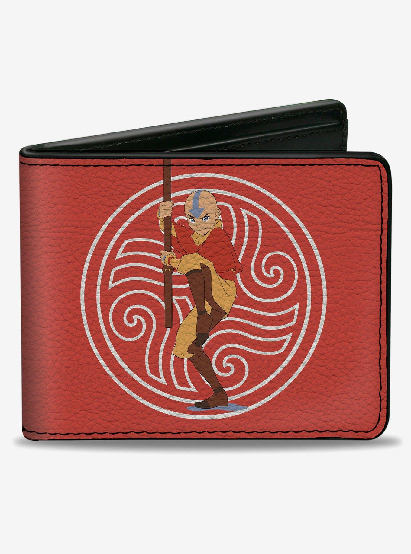 Avatar: The Last Airbender Aang Staff and Elements Icons Bifold Wallet, , hi-res