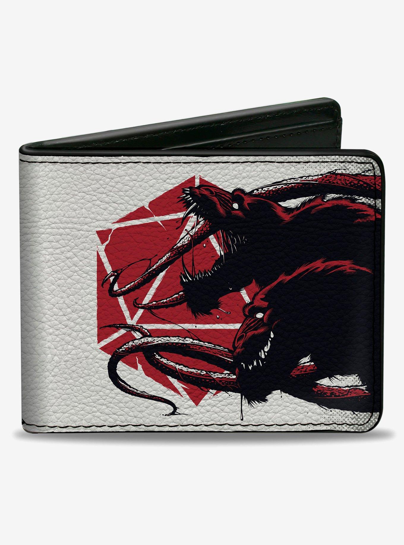 Dungeons & Dragons Demogorgon and Dice Text Bifold Wallet, , hi-res
