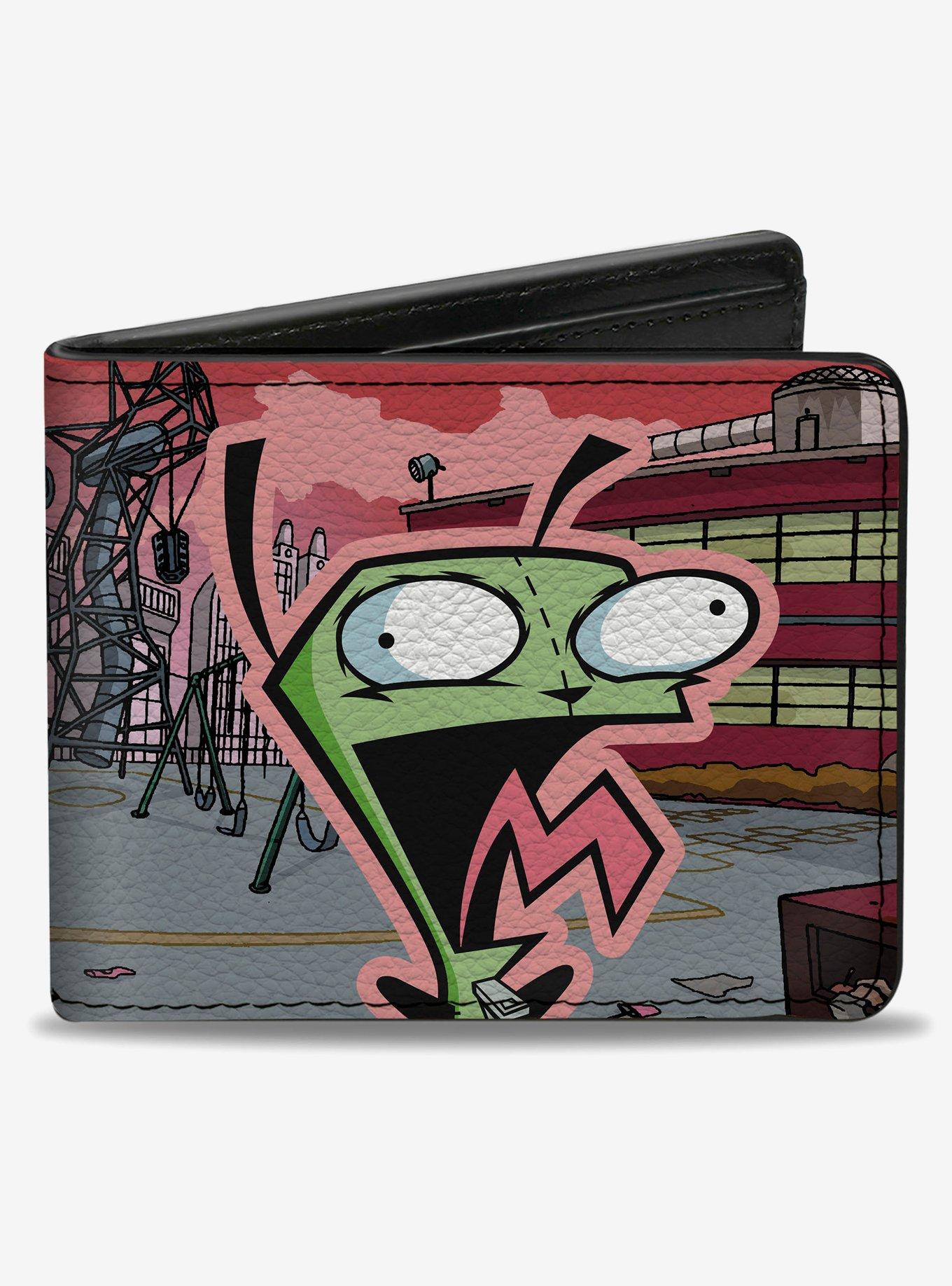 Invader Zim and GIR Dog Rooftop Scene Bifold Wallet, , hi-res