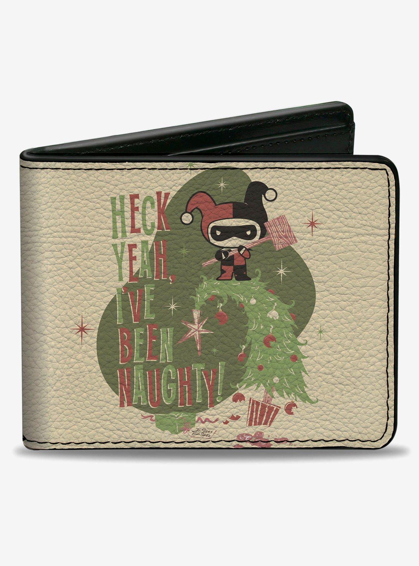 DC Comics Chibi Harley Quinn Heck Yeah Been Naughty Bifold Wallet, , hi-res