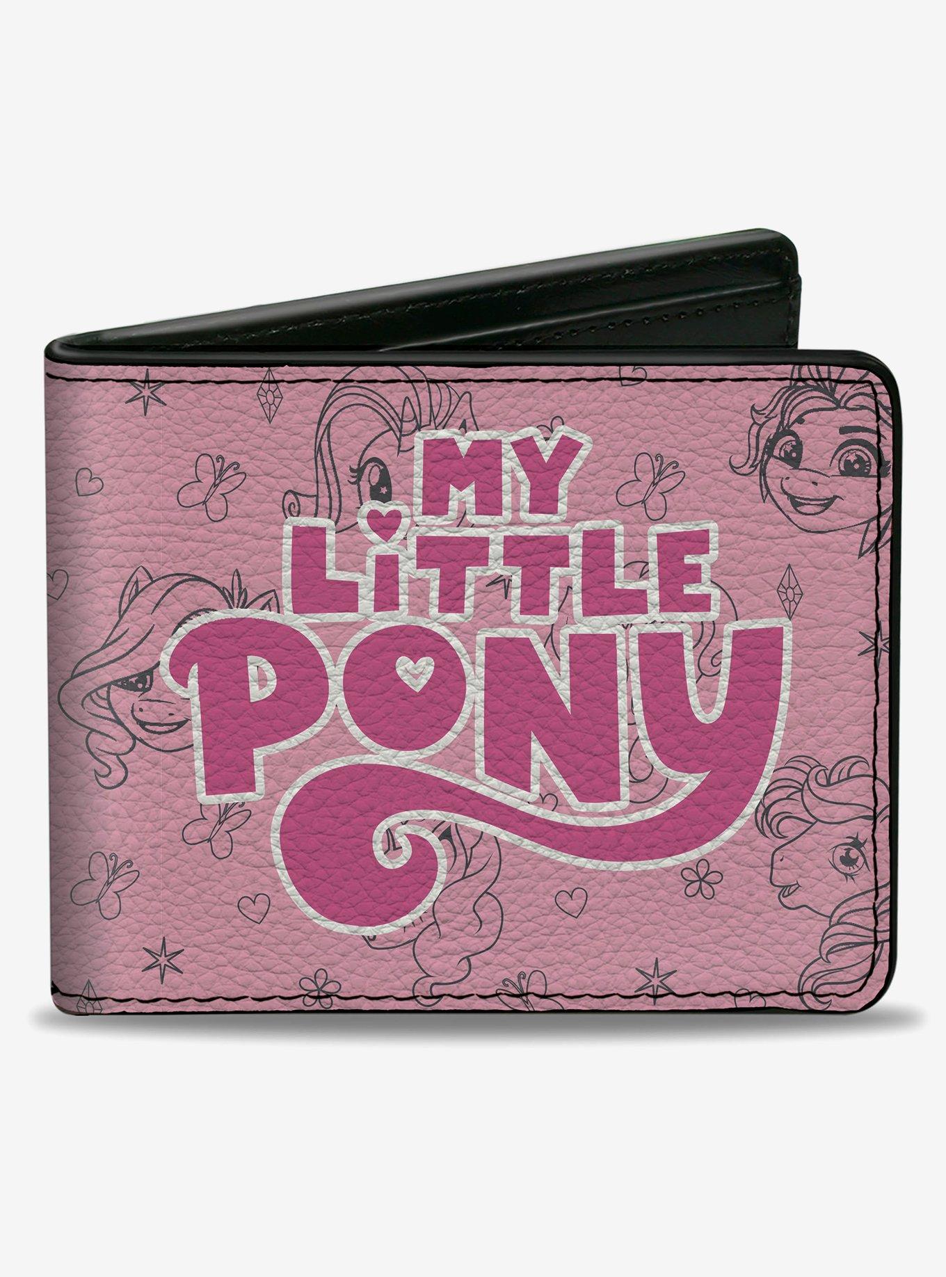 My Little Pony Title Logo With Pony and Cutie Mark Bifold Wallet, , hi-res