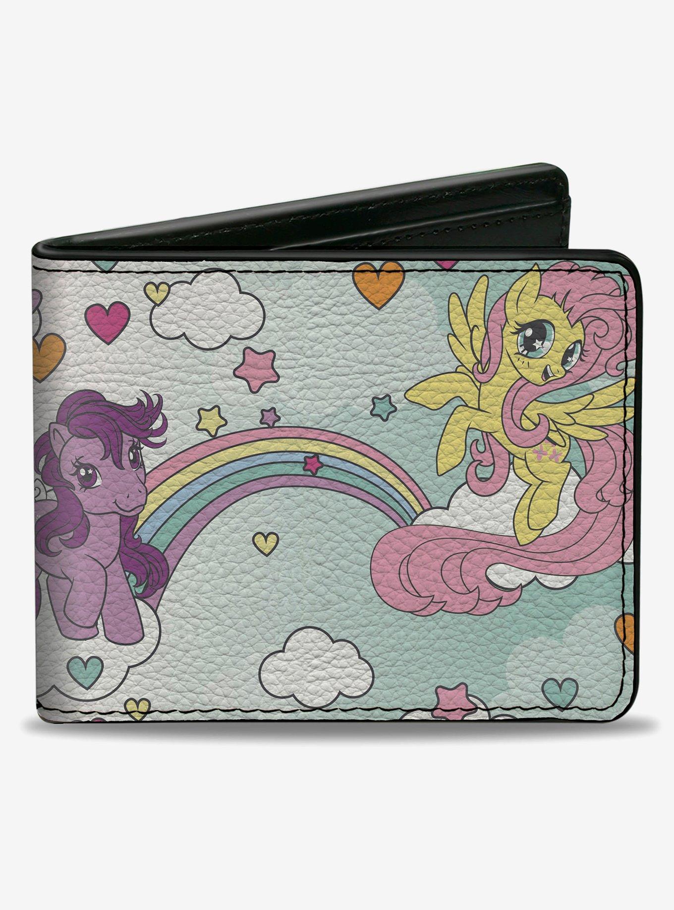 My Little Pony Three Pony Rainbow Cloud Scene Multi Bifold Wallet, , hi-res