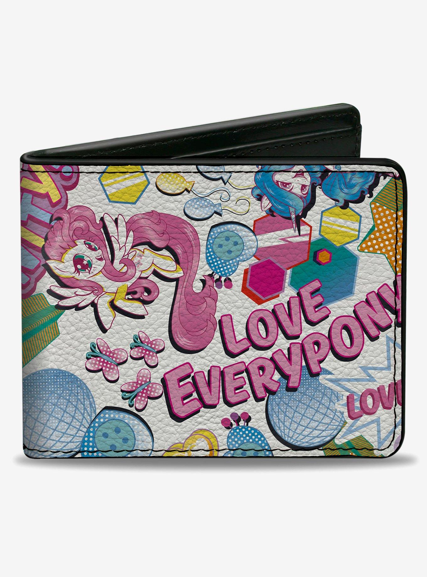 My Little Pony Love Everypony Ponies and Icons Multi Bifold Wallet, , hi-res