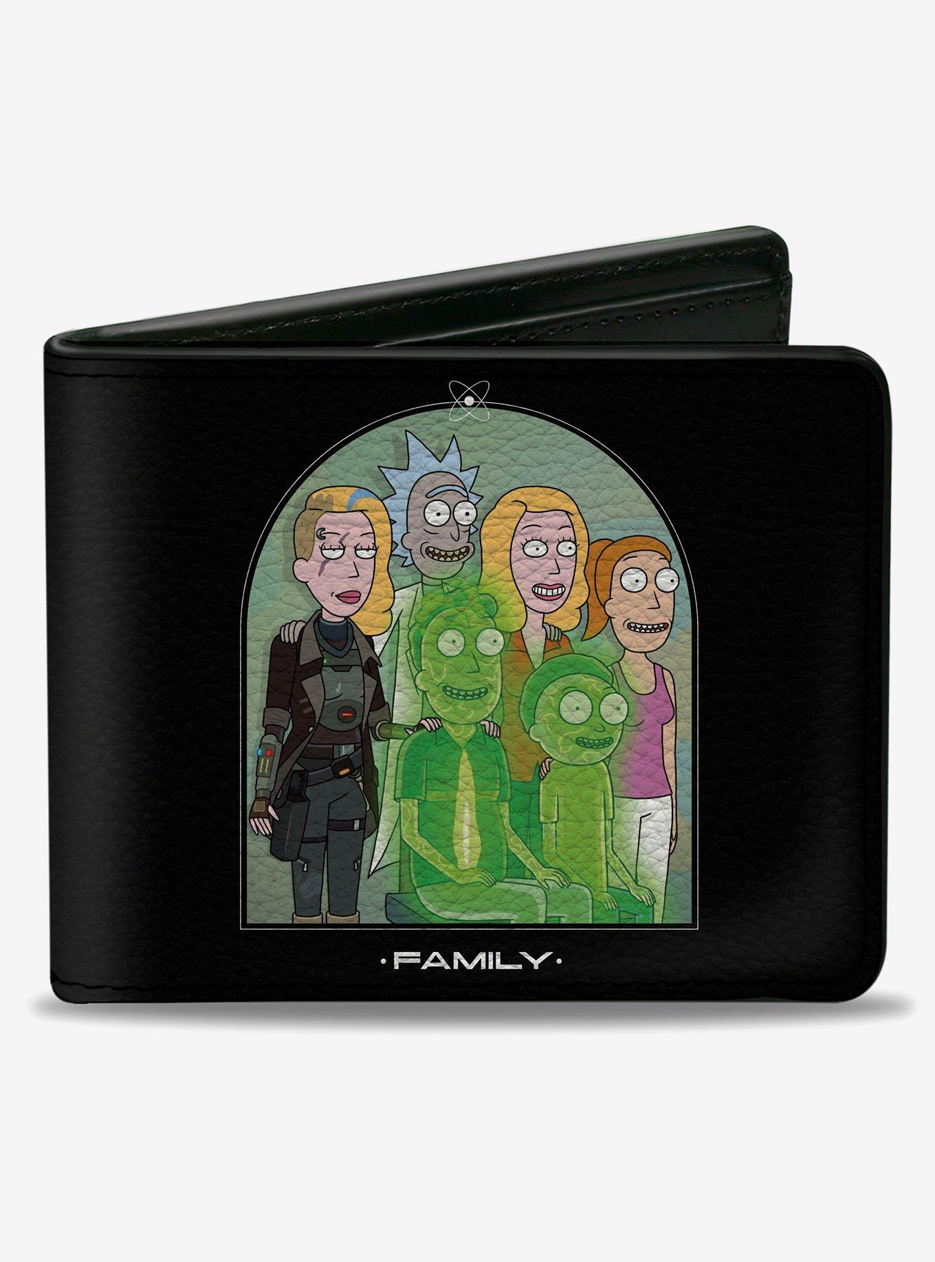 Rick and Morty Smith Family Portrait With Space Beth Bifold Wallet, , hi-res